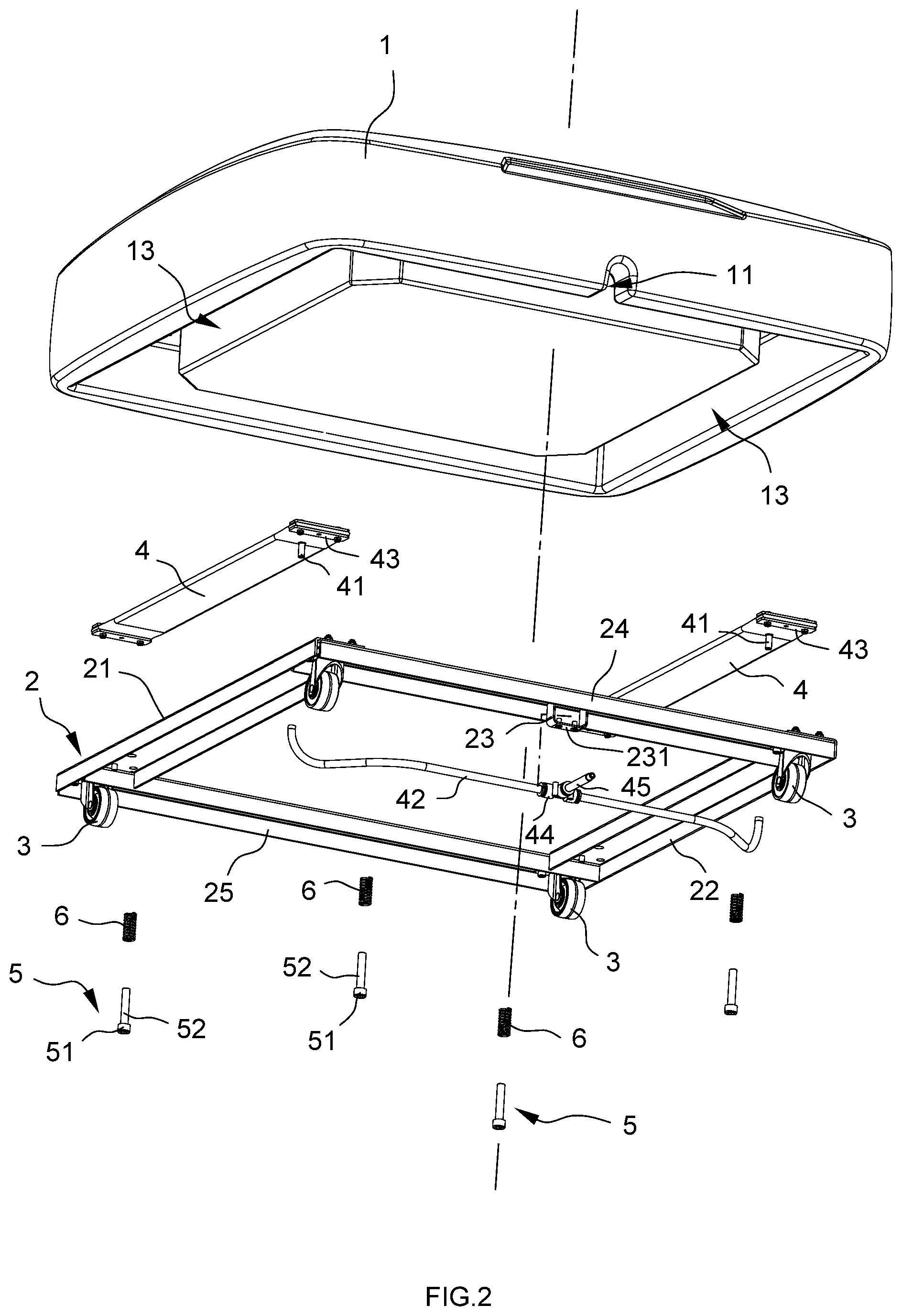 Patent US11814858 Figure 2 – Movable umbrella base