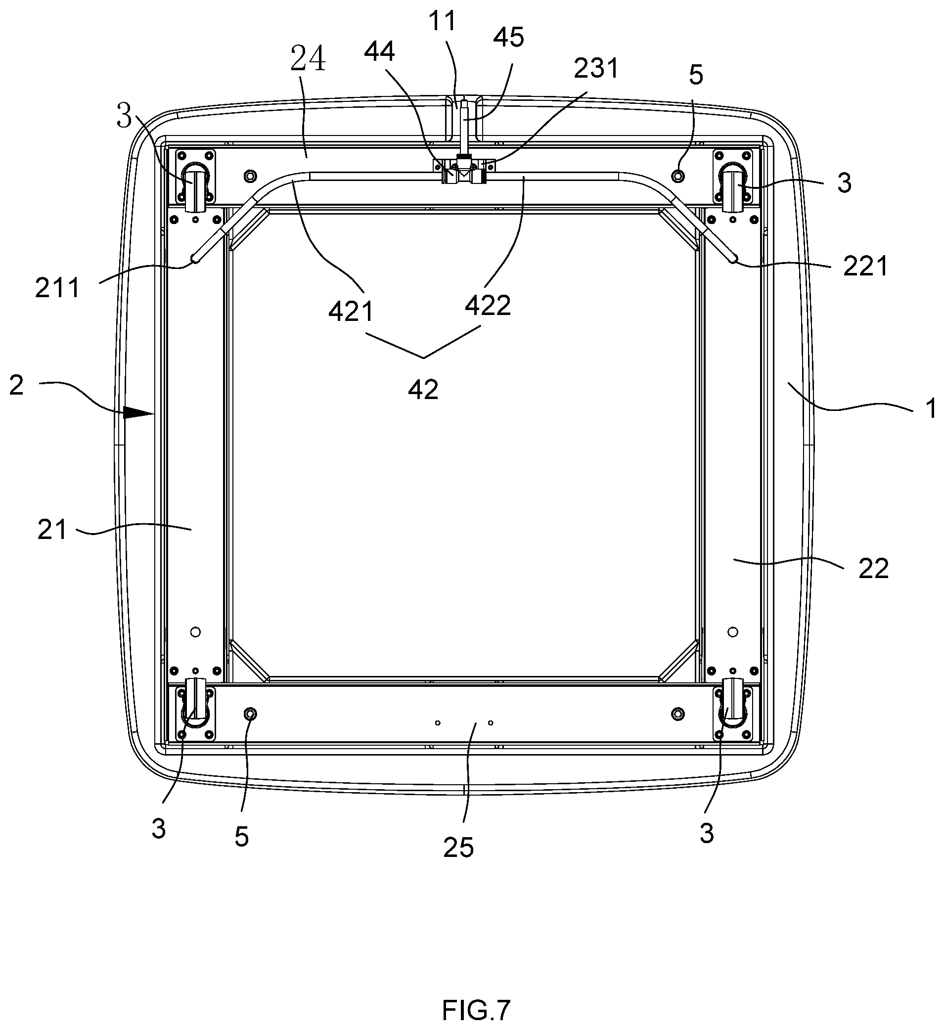 Patent US11814858 Figure 5 – Movable umbrella base