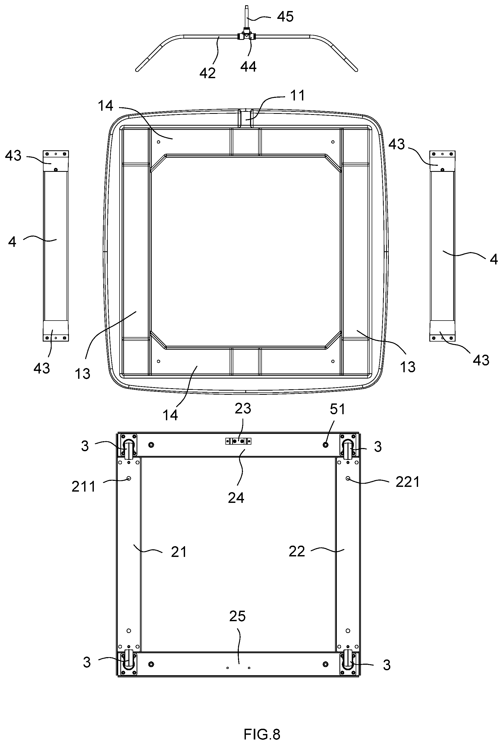 Patent US11814858 Figure 6 – Movable umbrella base