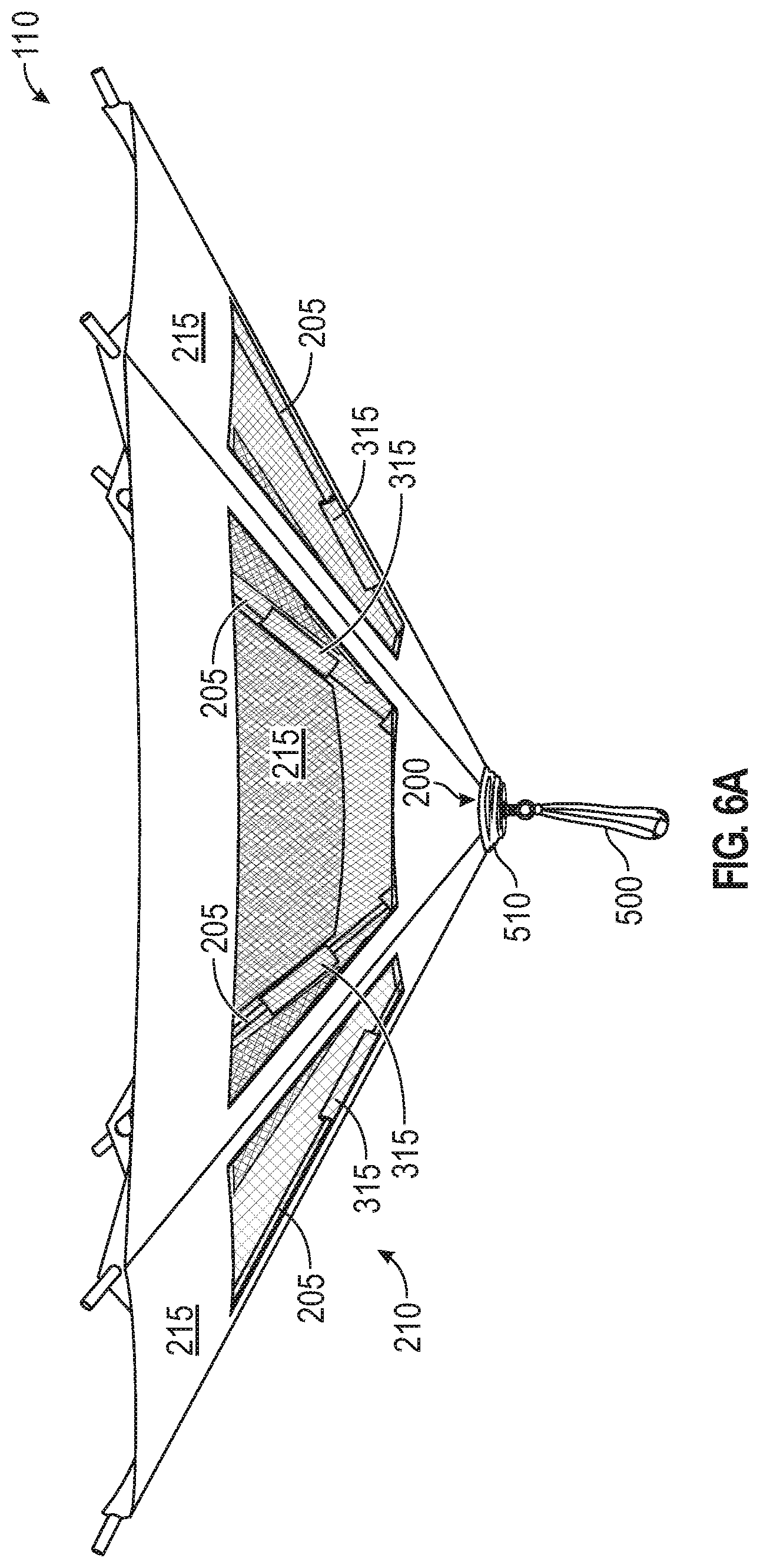 Patent US11814860 Figure 9 – Deployable and stowable roof structures for portable shelters, and associated methods