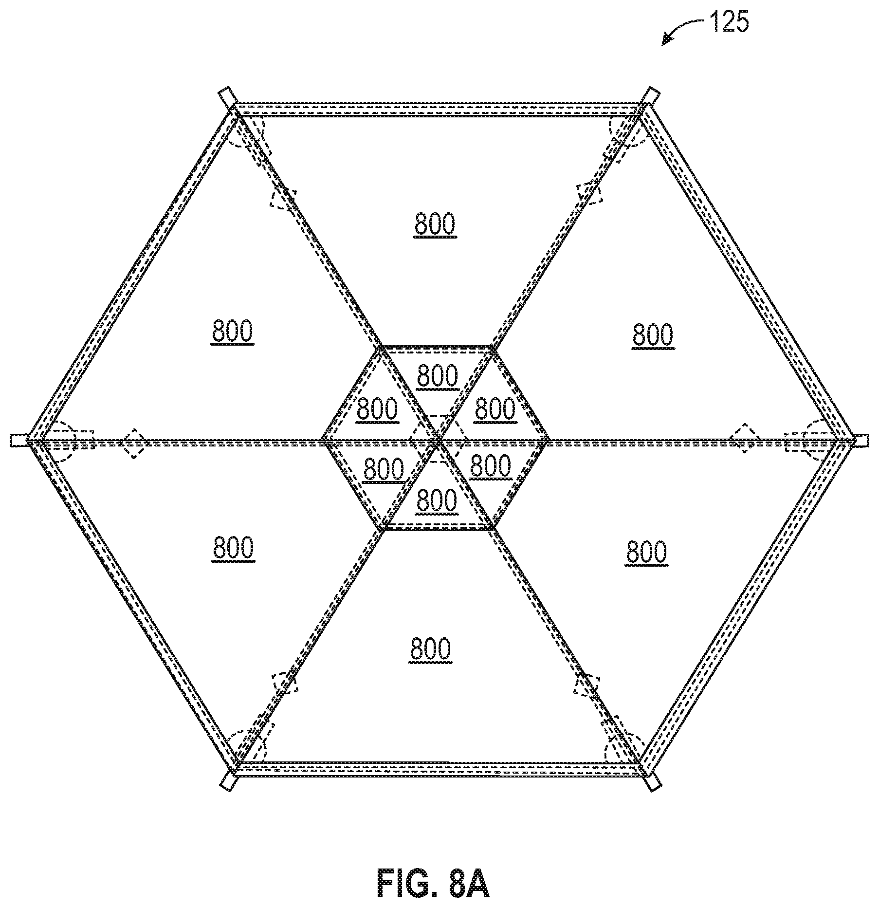 Patent US11814860 Figure 13 – Deployable and stowable roof structures for portable shelters, and associated methods