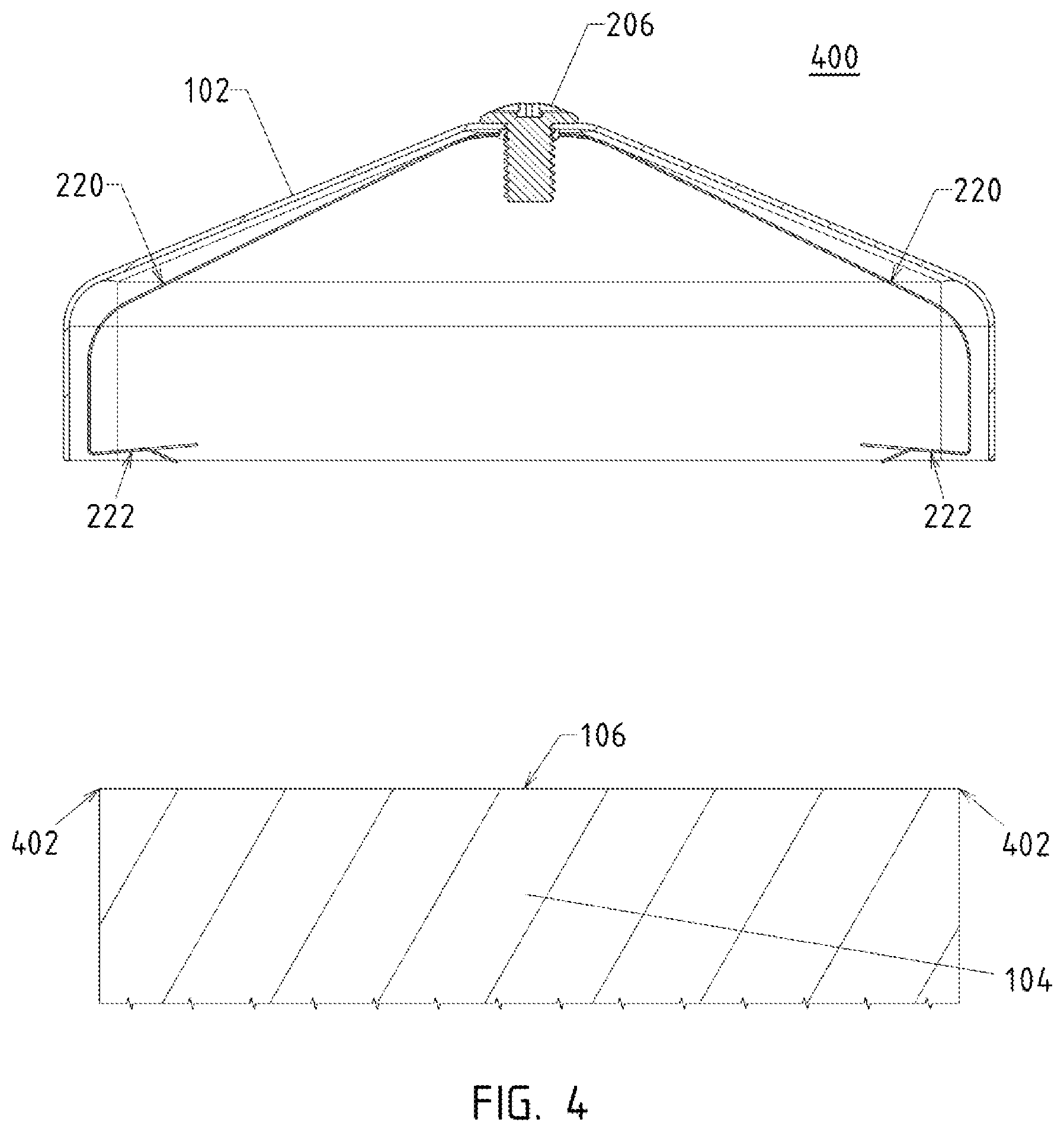 Patent US11814861 Figure 4 – Fence cap system