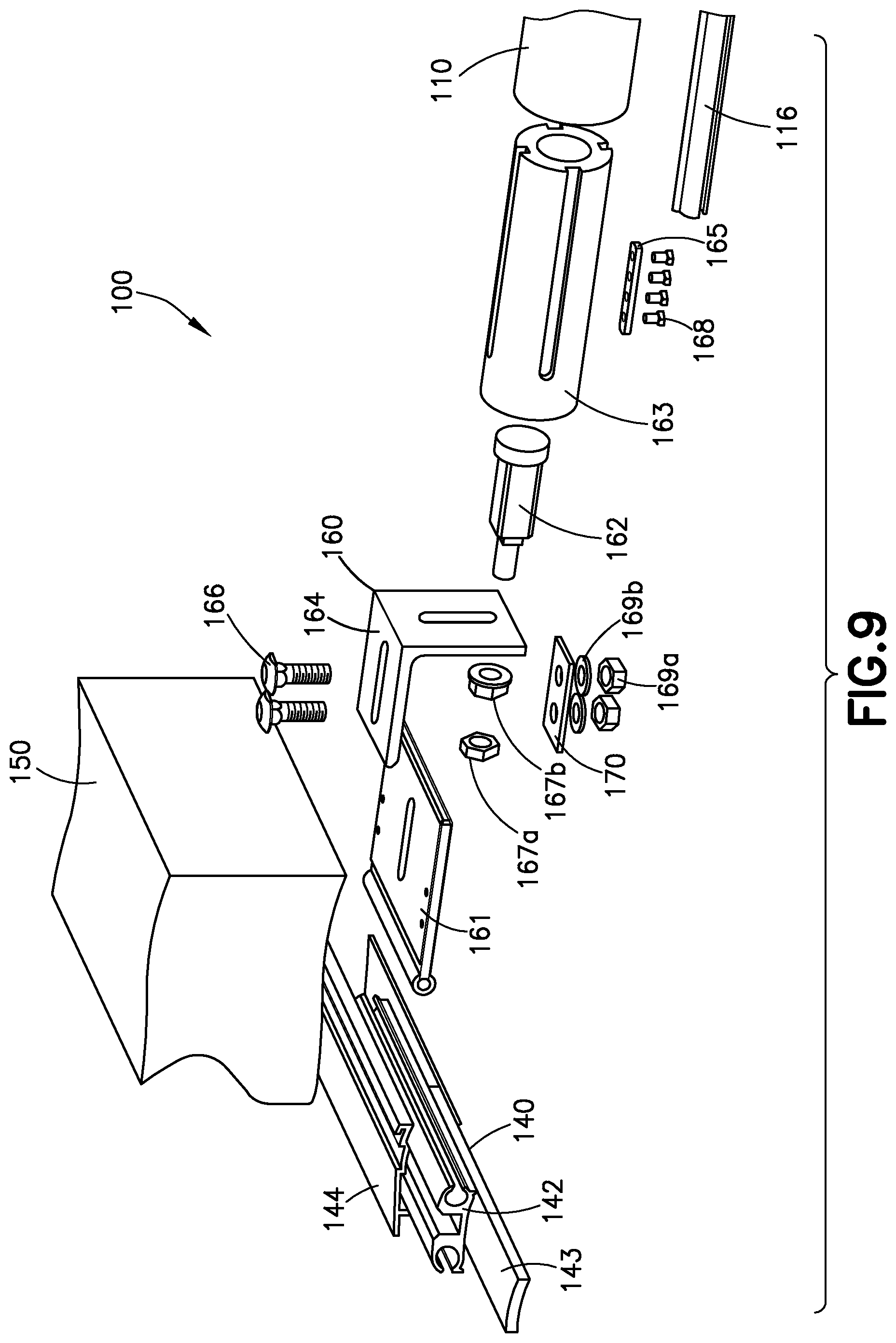 Patent US11814867 Figure 8 – Composite based leading edge for a pool and/or spa cover system