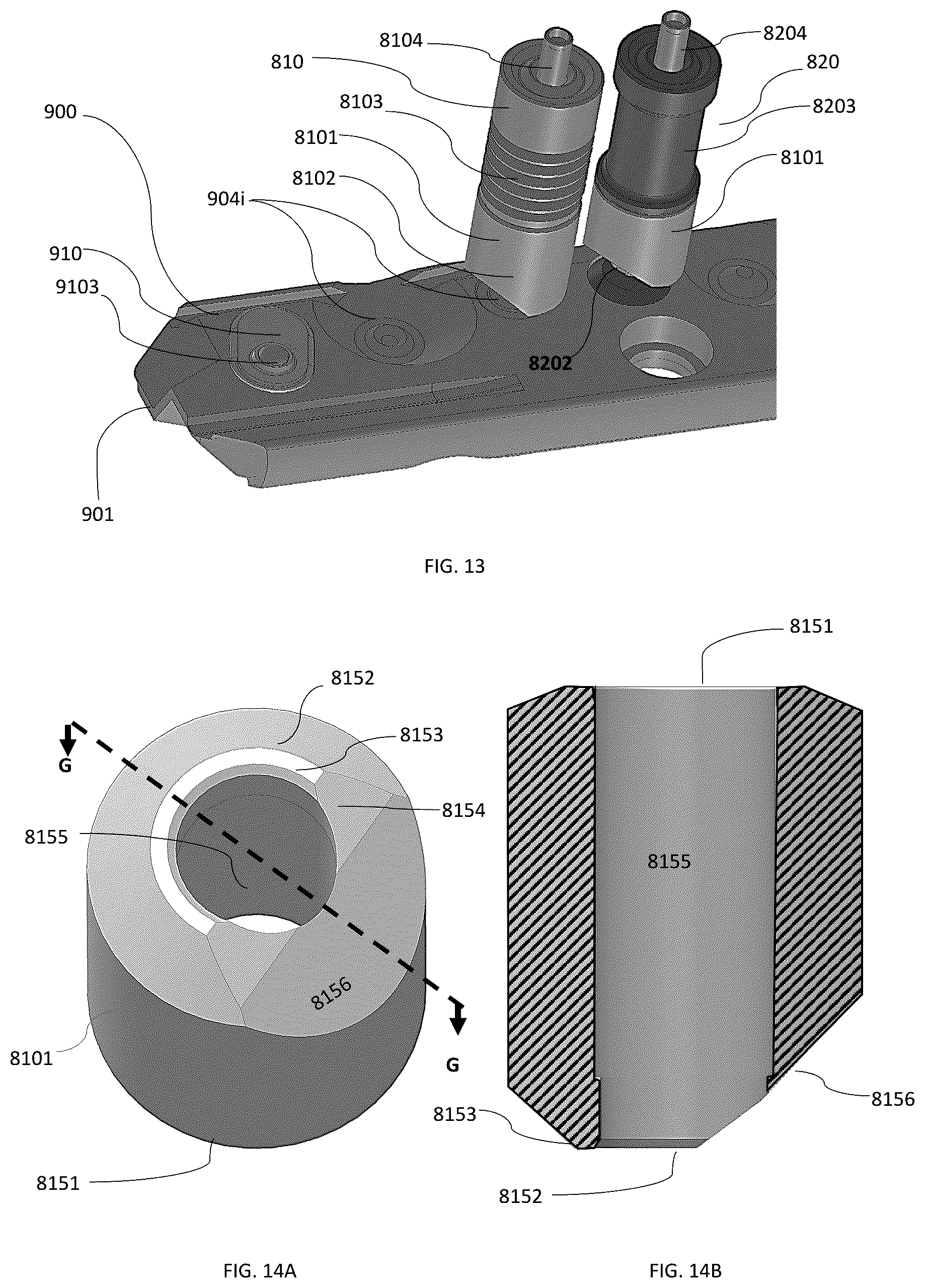 Patent US11814871 Figure 9 – Locking pin assemblies and uses thereof