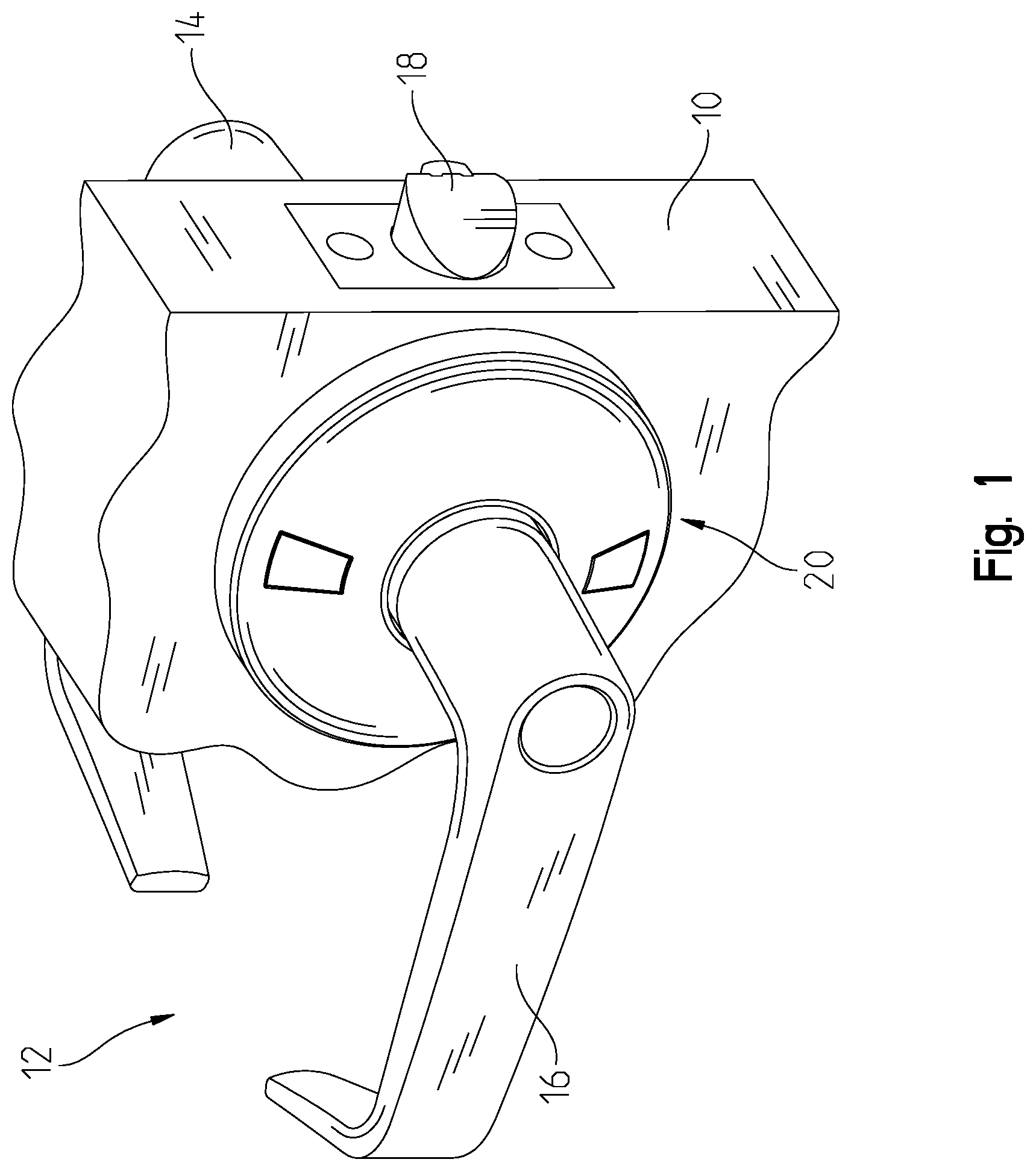 Patent US11814873 Figure 1 – Cylindrical lock status indicator