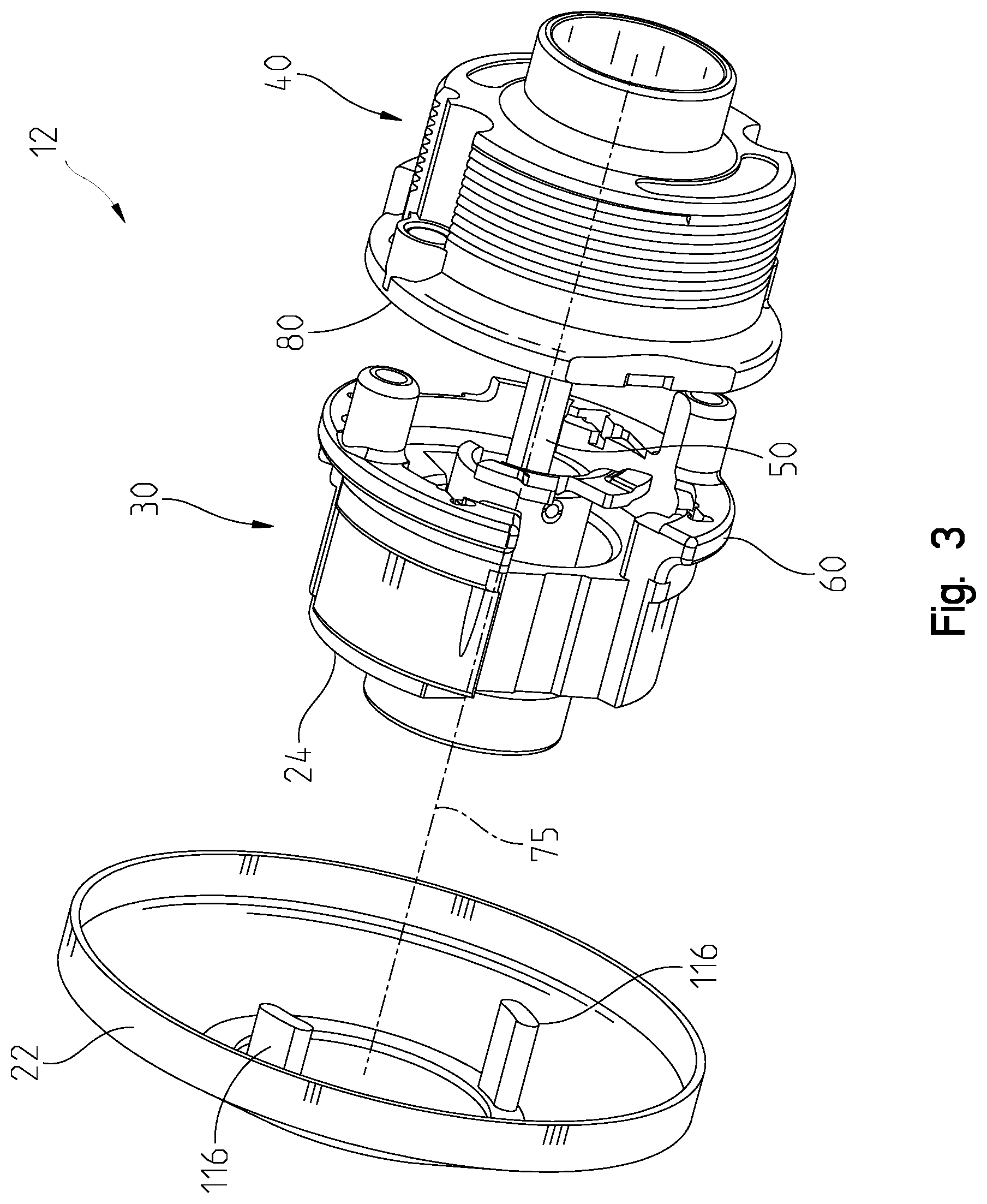 Patent US11814873 Figure 3 – Cylindrical lock status indicator