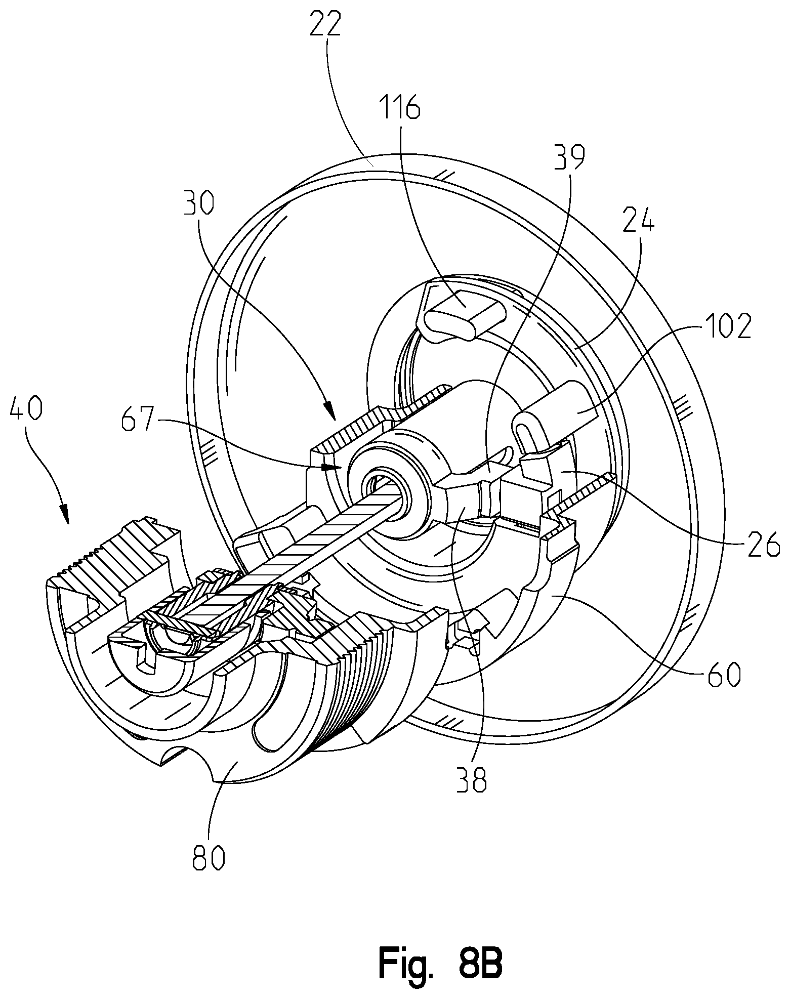 Patent US11814873 Figure 9 – Cylindrical lock status indicator