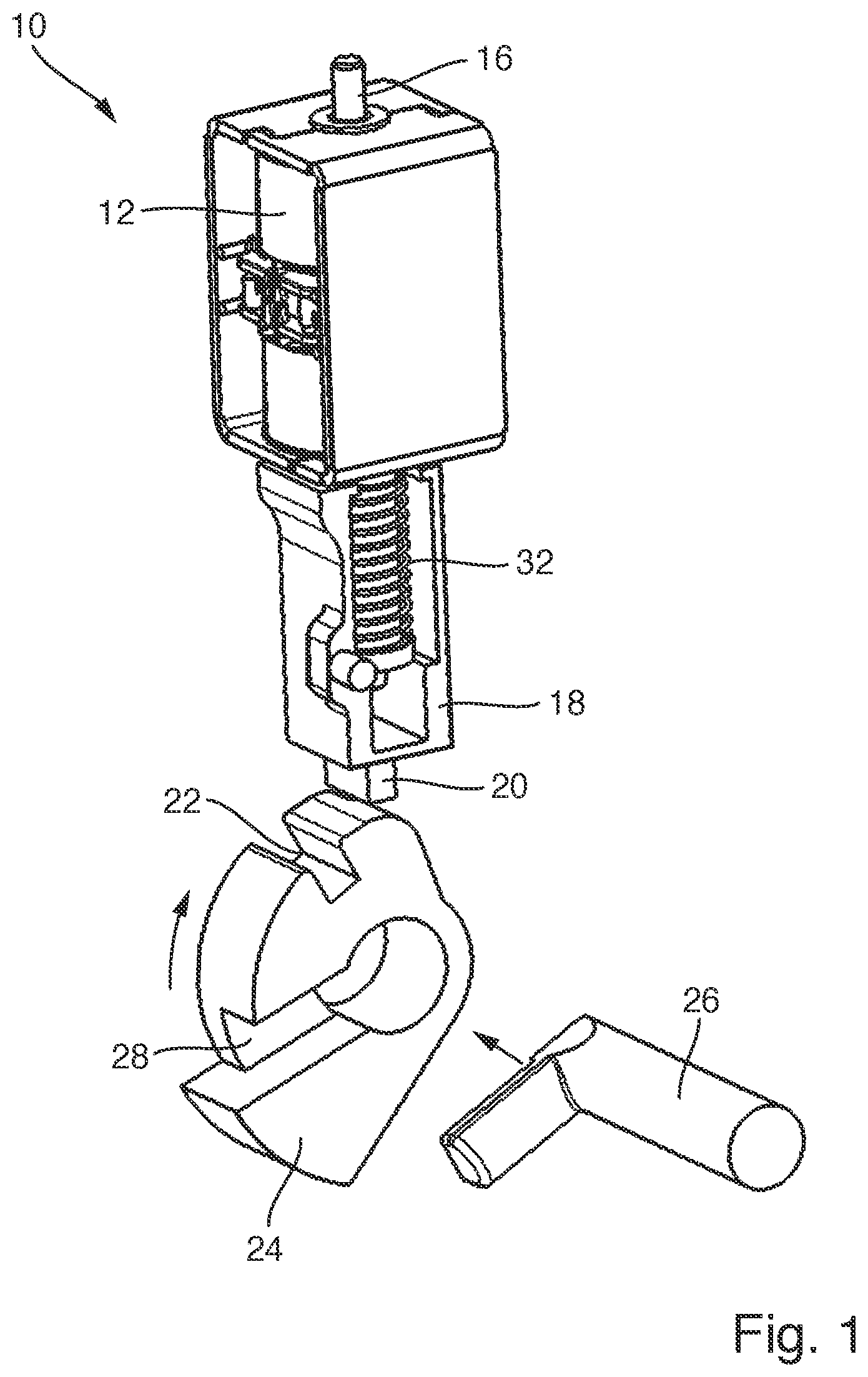 Patent US11814874 Figure 1 – Locking device