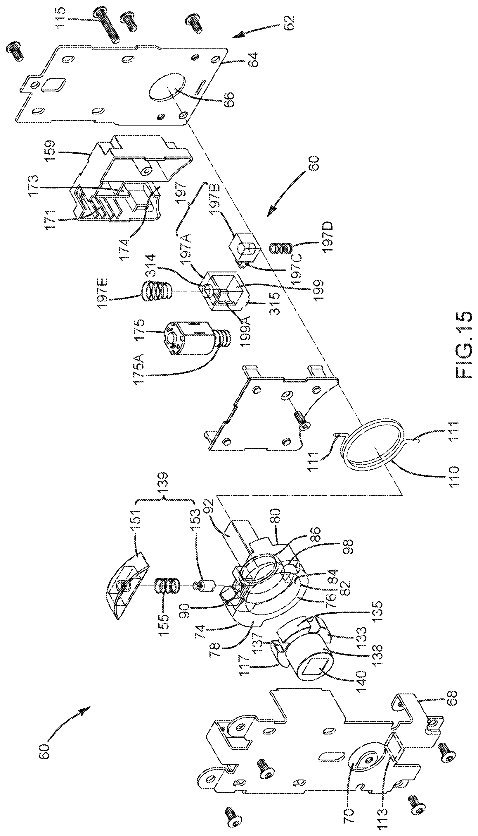 Patent US11814876 Figure 16 – Lock device with a clutch