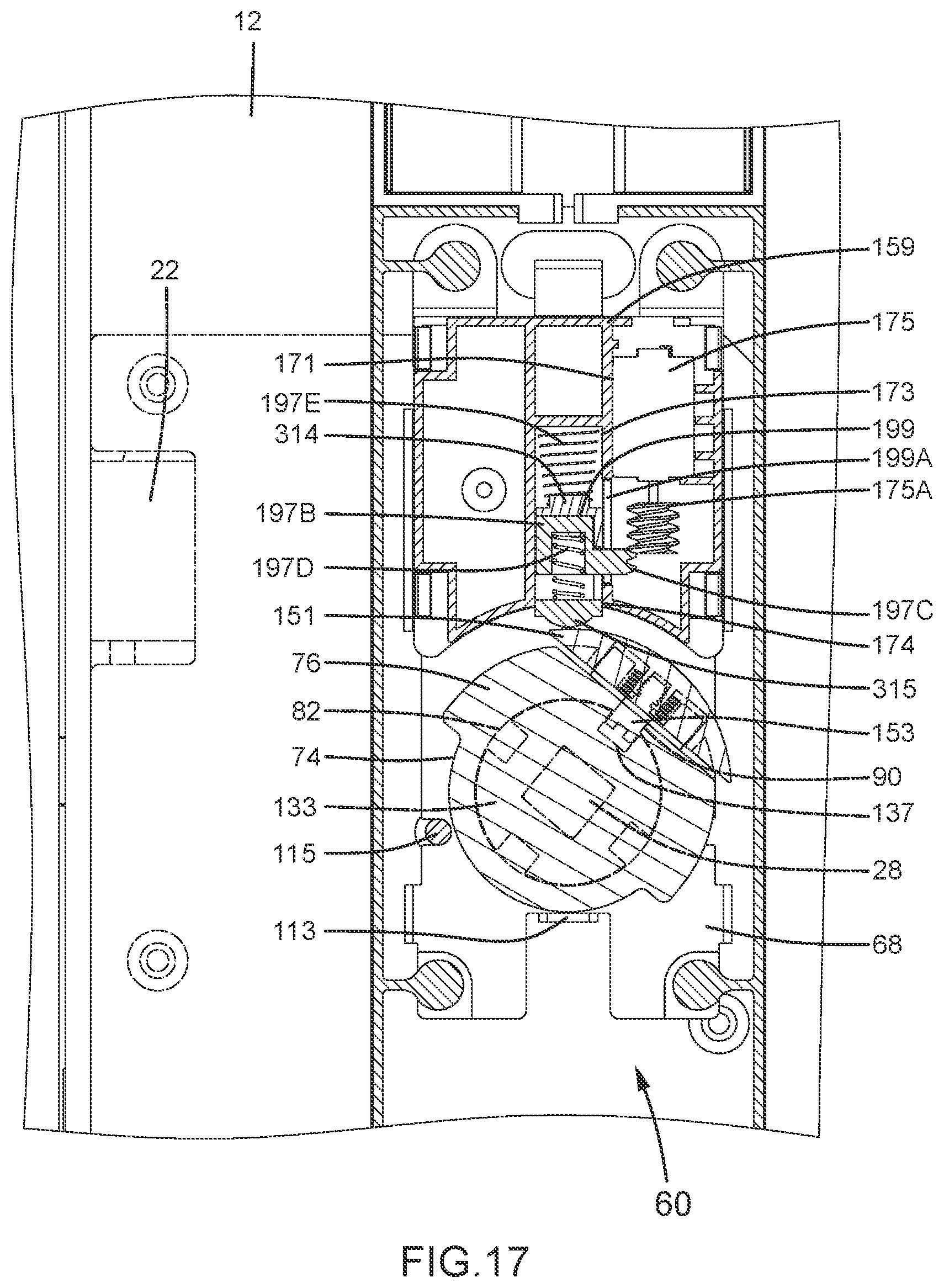 Patent US11814876 Figure 18 – Lock device with a clutch