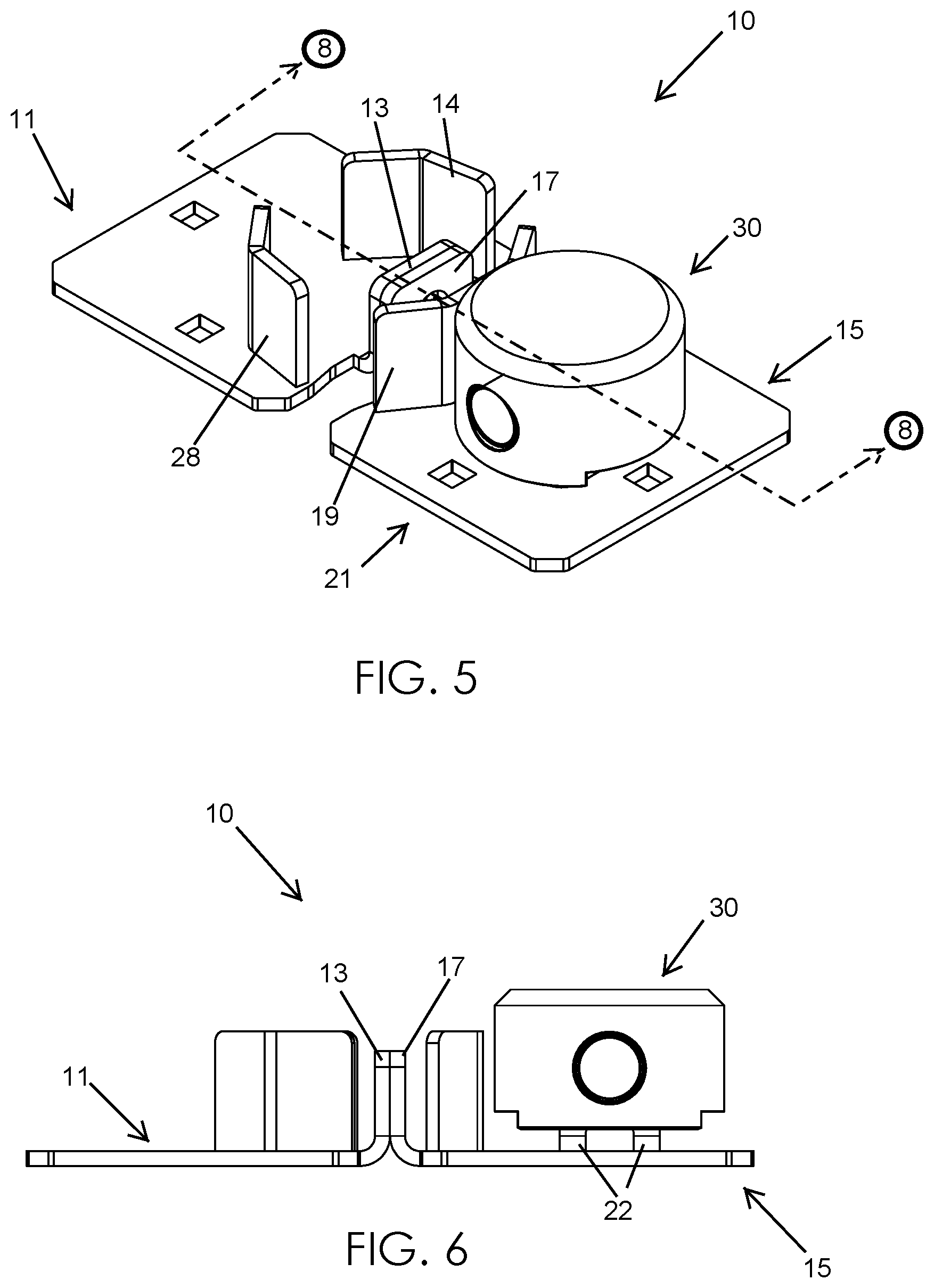Patent US11814878 Figure 3 – Door hasp lock and associated method