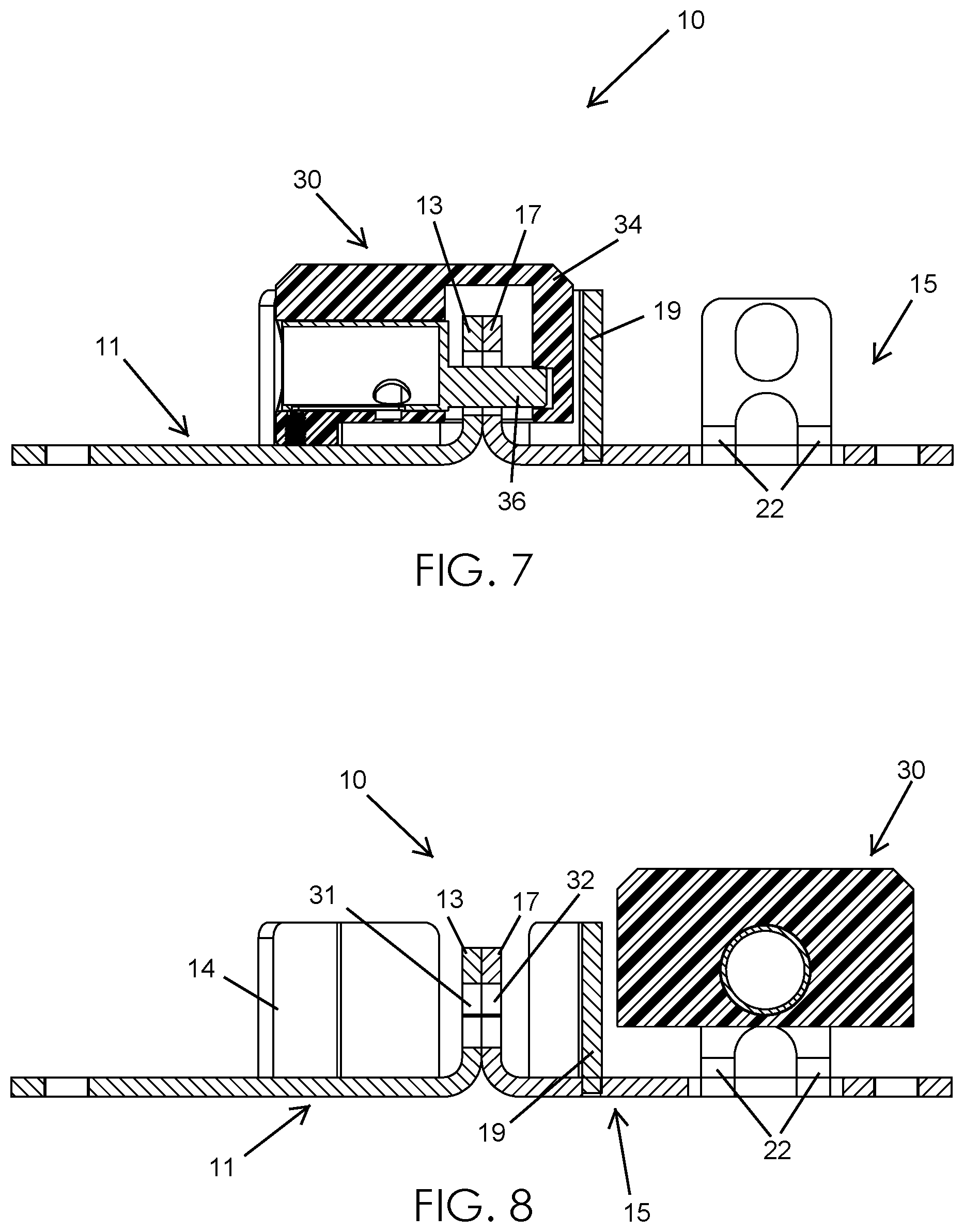Patent US11814878 Figure 4 – Door hasp lock and associated method