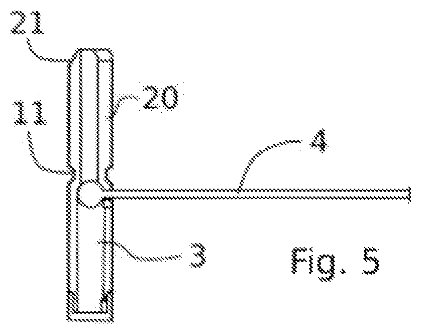 Patent US11814880 Figure 5 – Emergency access device for vehicle opening panel having a retention lever and a pull wire