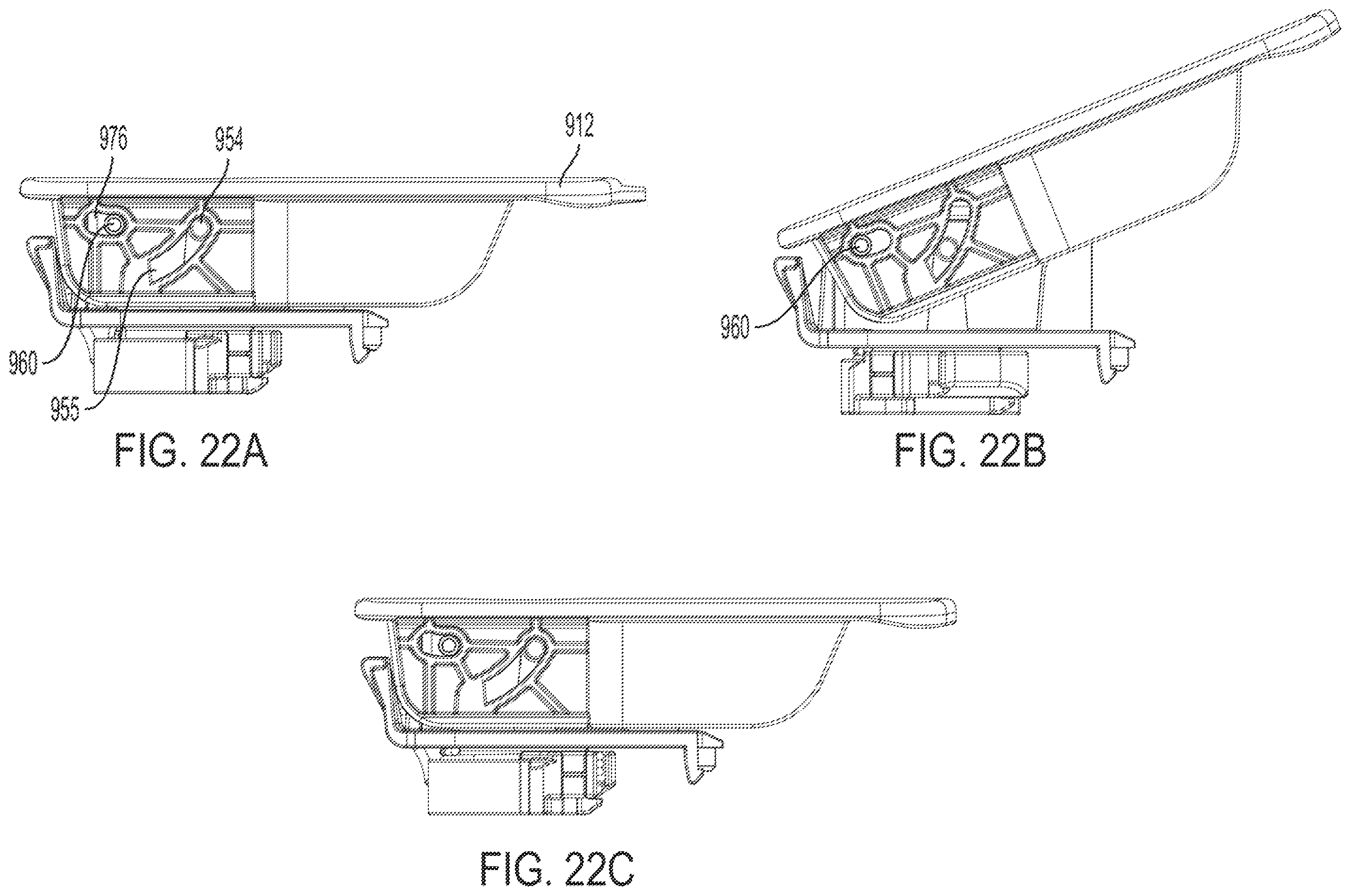 Patent US11814881 Figure 20 – Vehicle glove box latch
