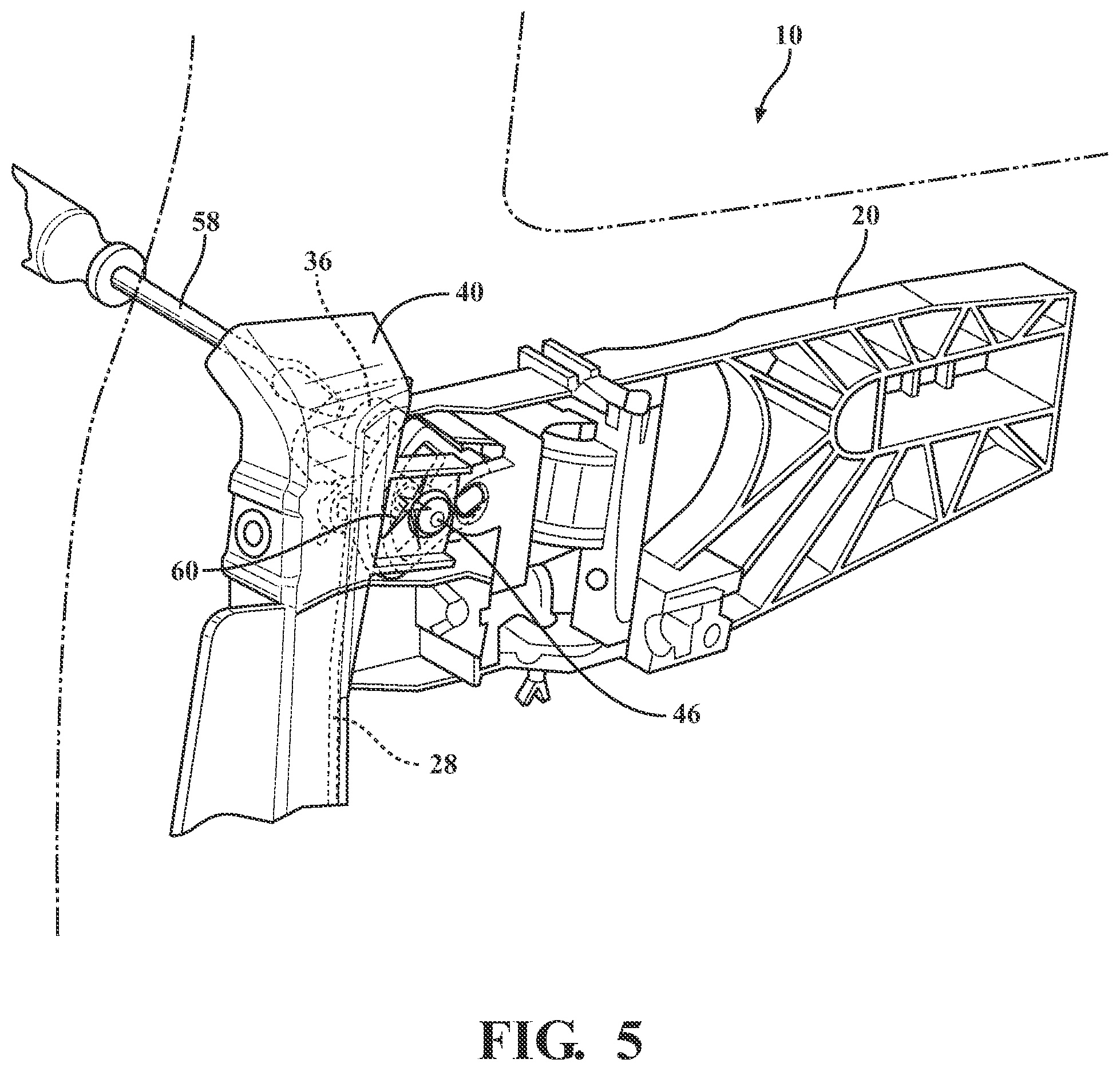 Patent US11814883 Figure 5 – Anti-theft pass-through pawl for an access door