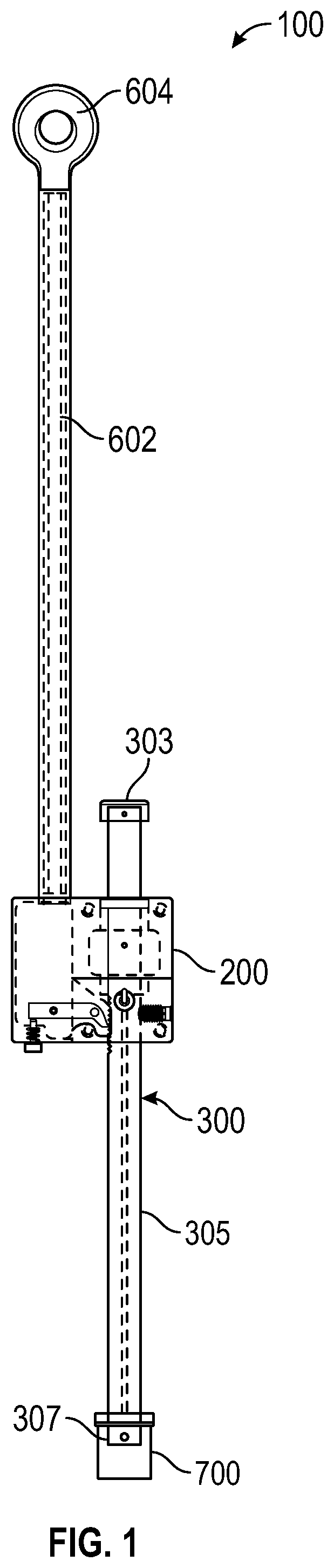 Patent US11814884 Figure 1 – Barrier locking system and method