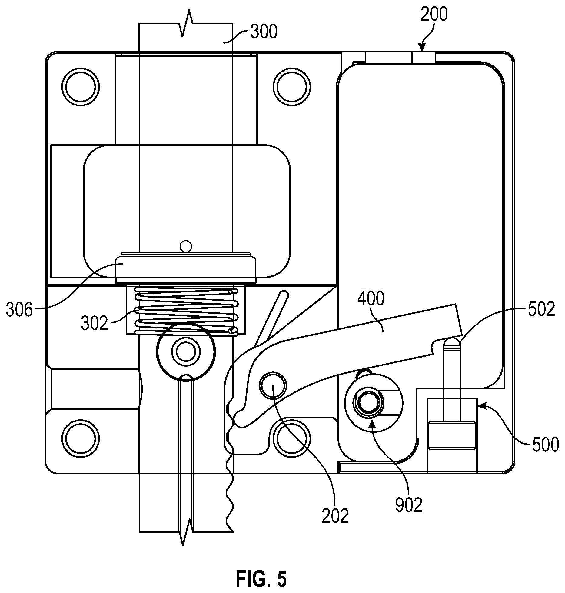 Patent US11814884 Figure 5 – Barrier locking system and method