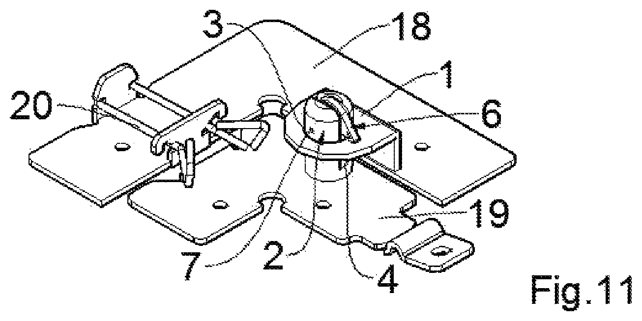 Patent US11814885 Figure 6 – Closure device, preferably for closing a sealing flap of an opening