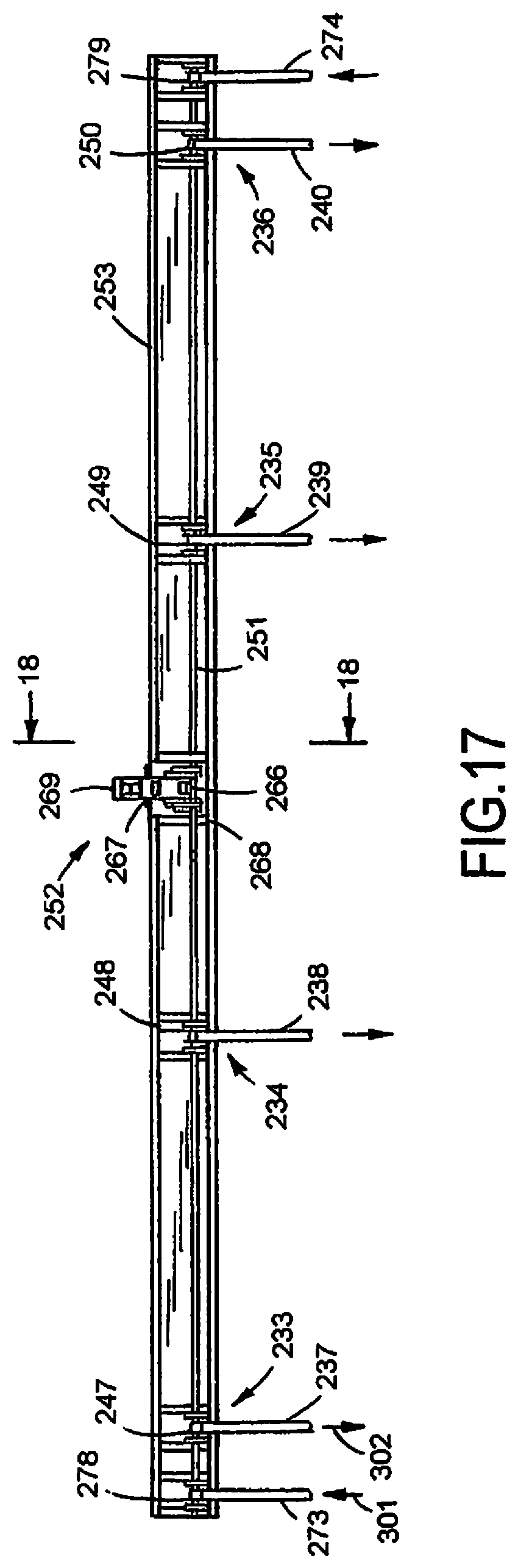 Patent US11814886 Figure 8 – Bi-fold door latch assembly