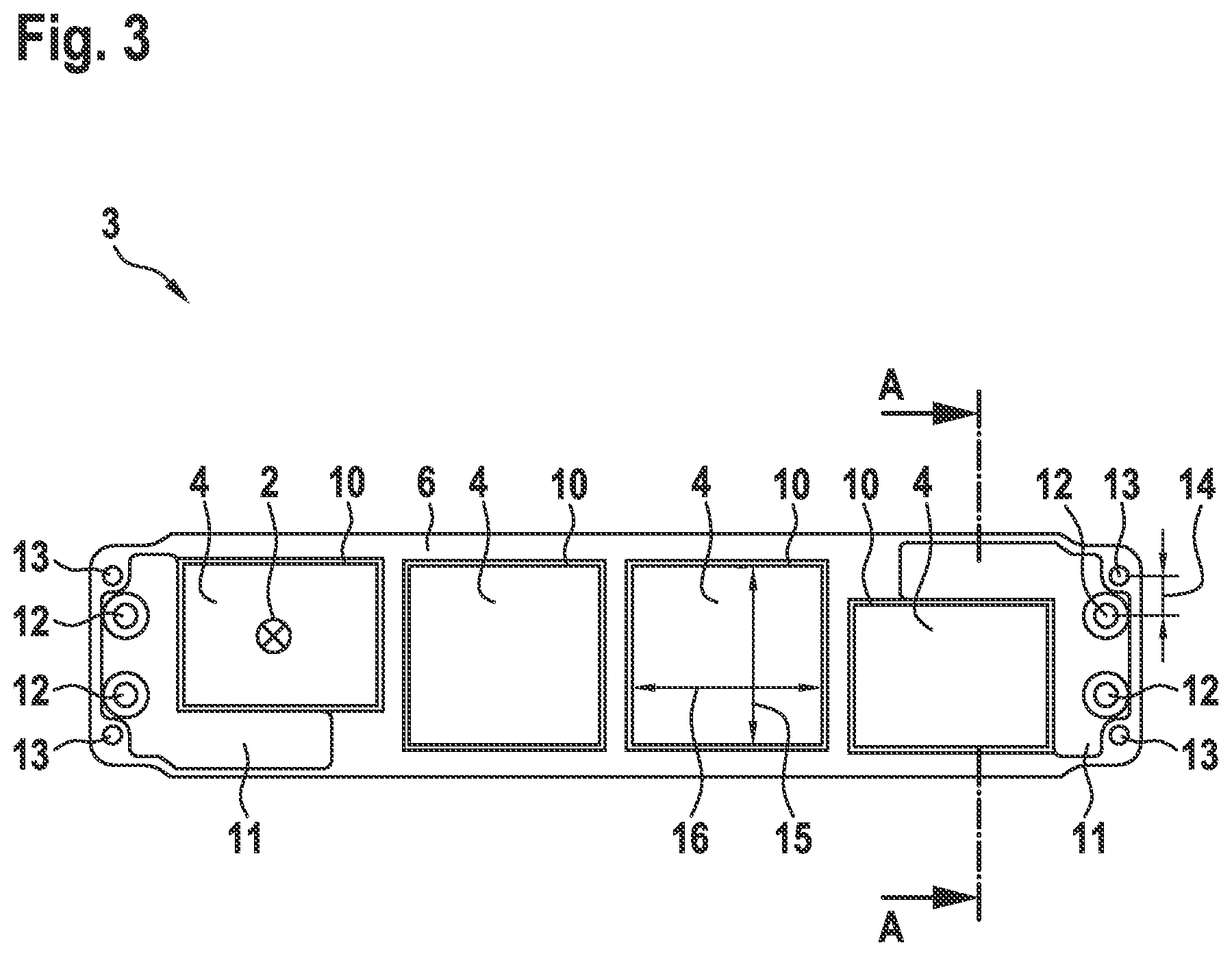Patent US11814888 Figure 3 – Fire protection fastening device for fastening a door actuator