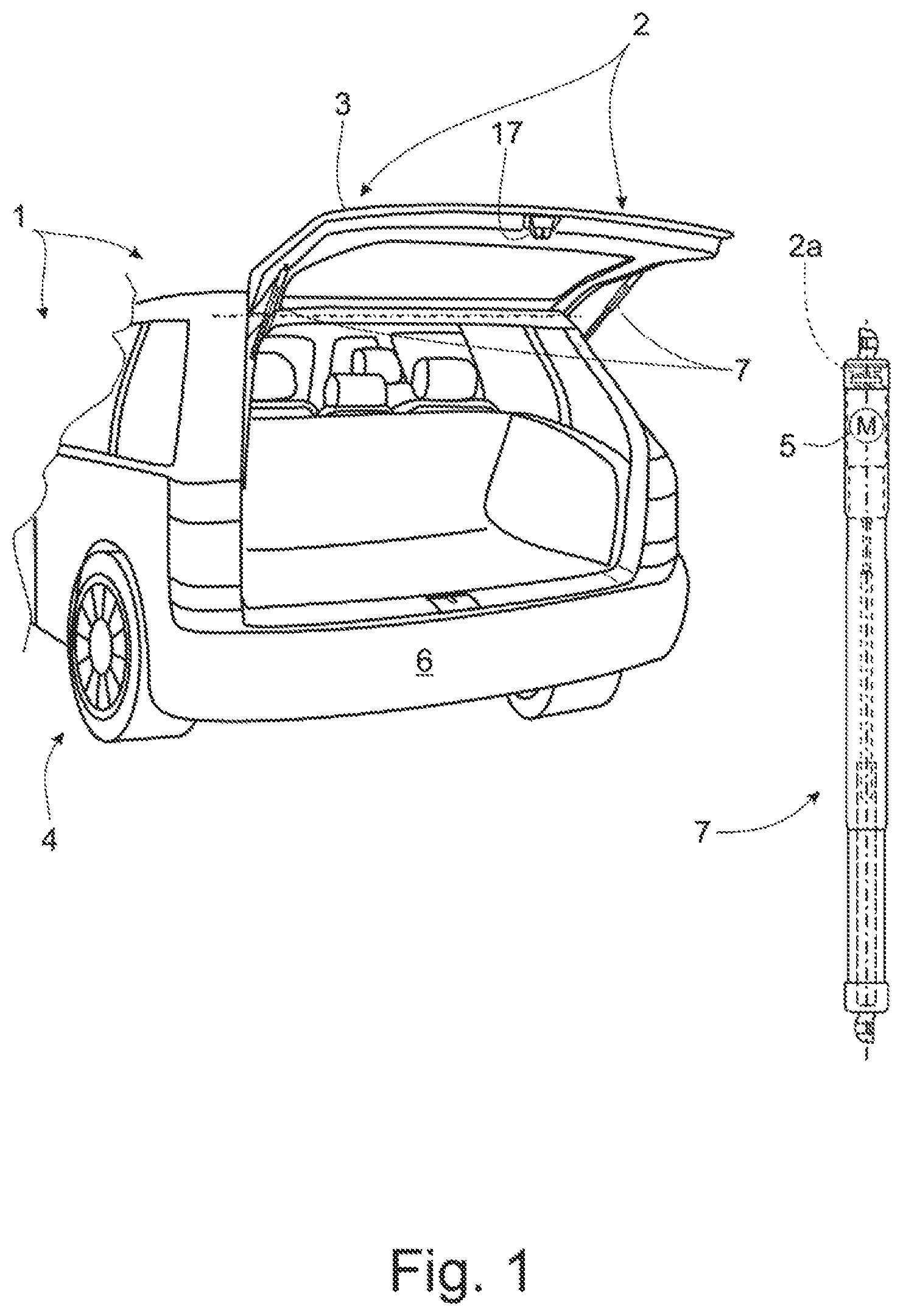 Patent US11814890 Figure 1 – Control system for an electric drive assembly of a hatch of a motor vehicle