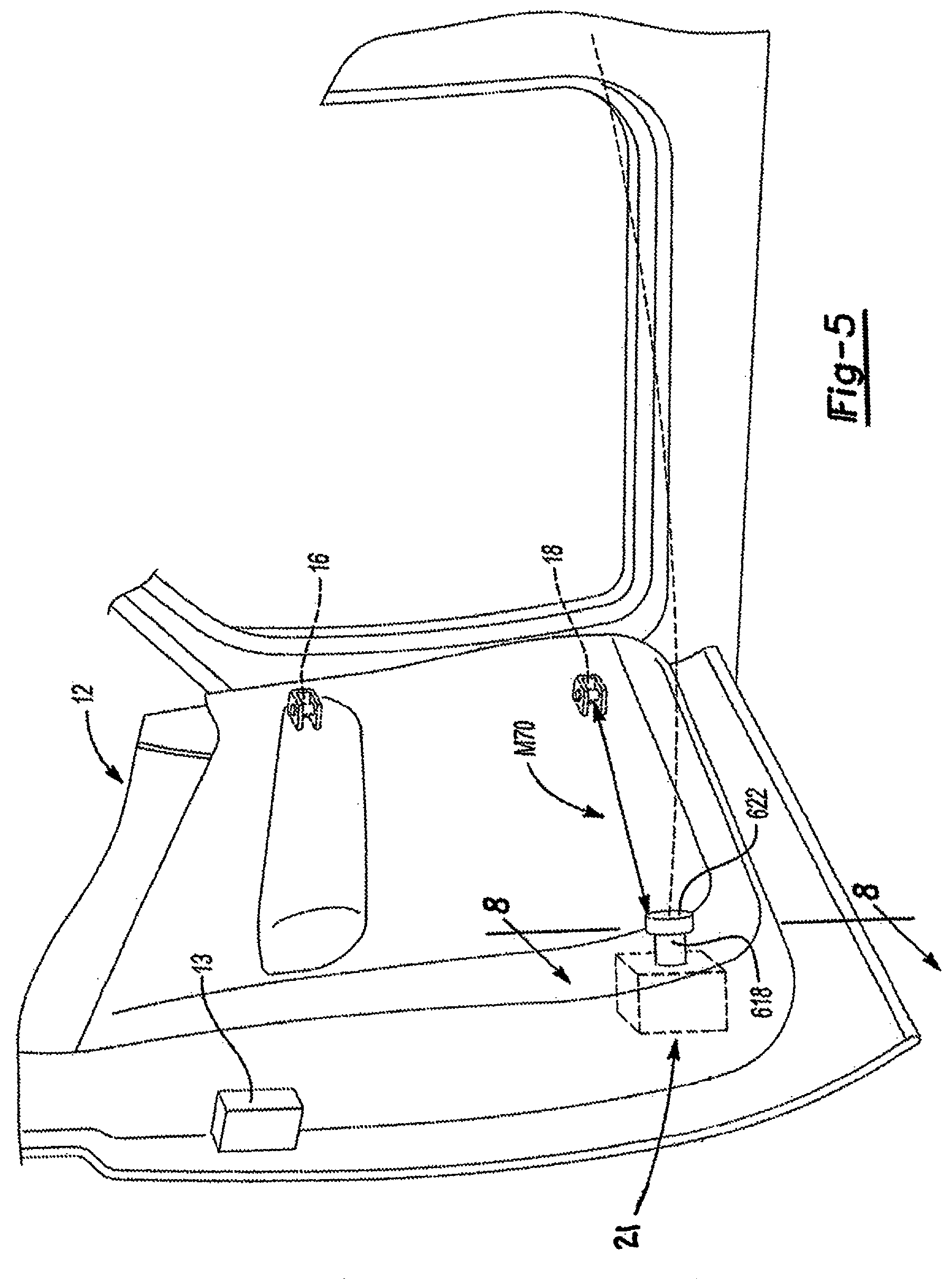 Patent US11814891 Figure 6 – Door system with door presenter control