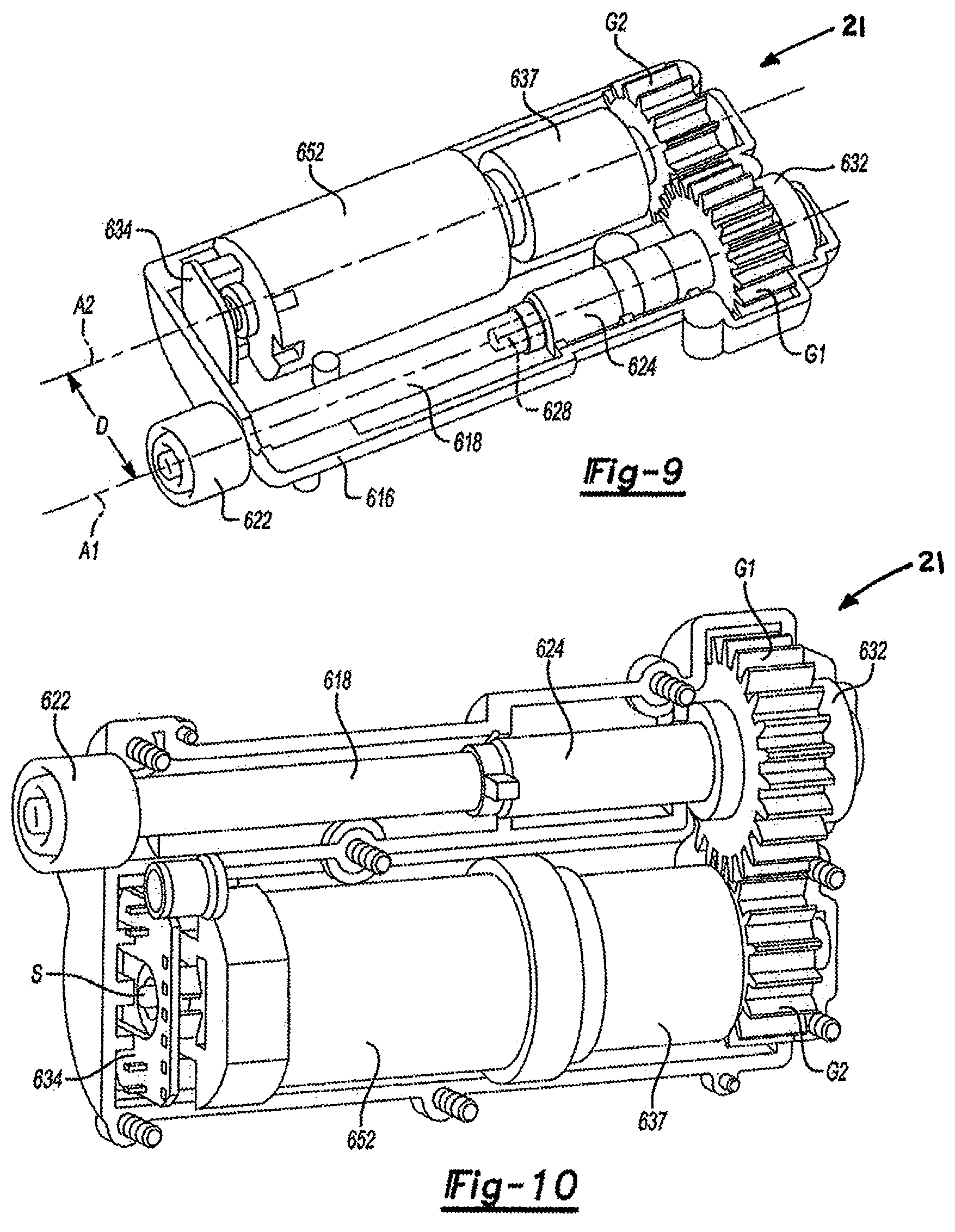 Patent US11814891 Figure 9 – Door system with door presenter control