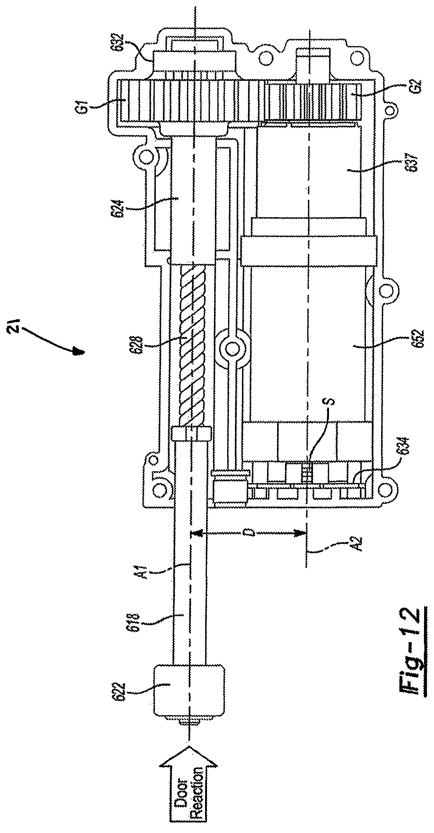 Patent US11814891 Figure 11 – Door system with door presenter control