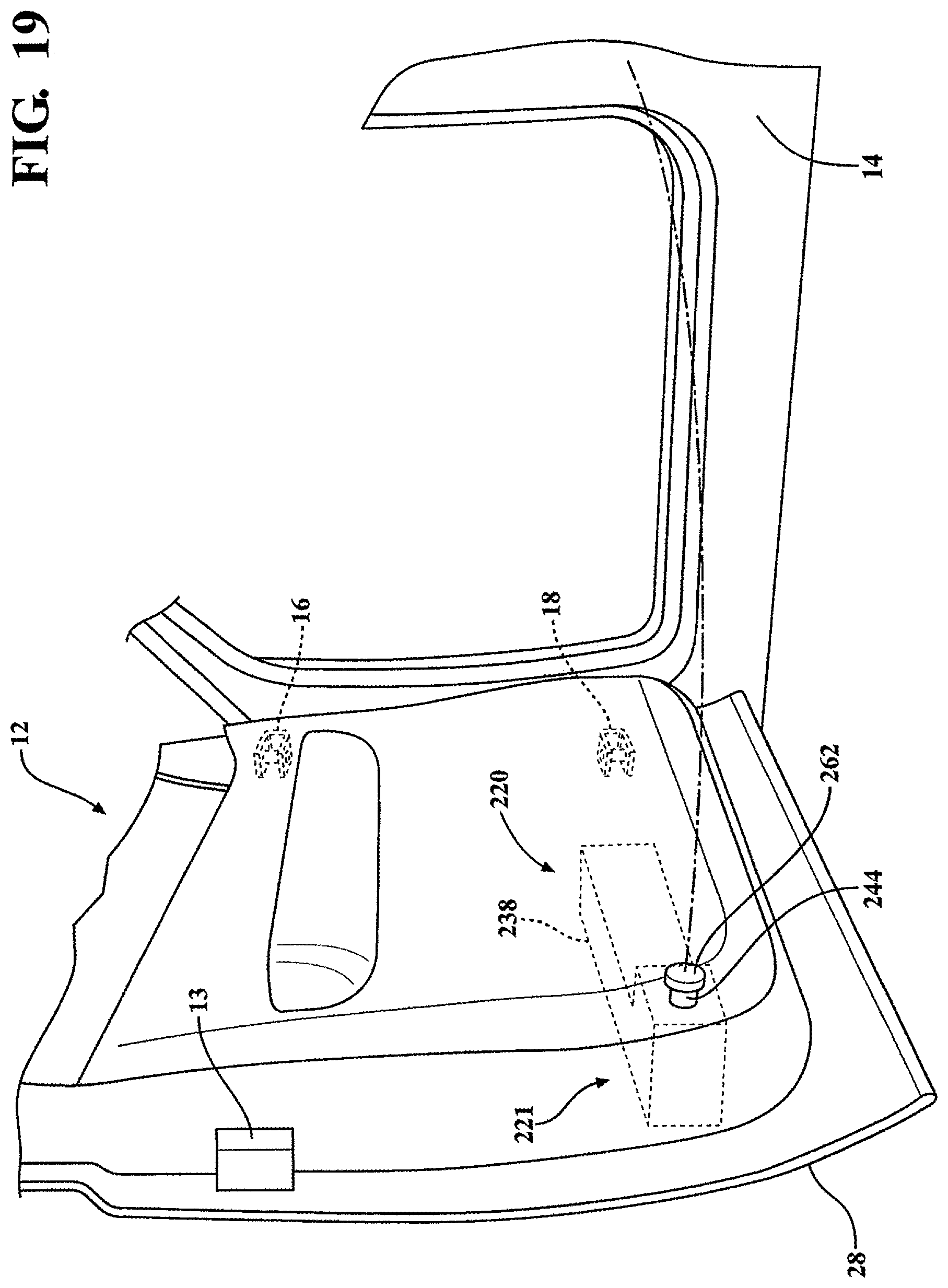 Patent US11814891 Figure 17 – Door system with door presenter control