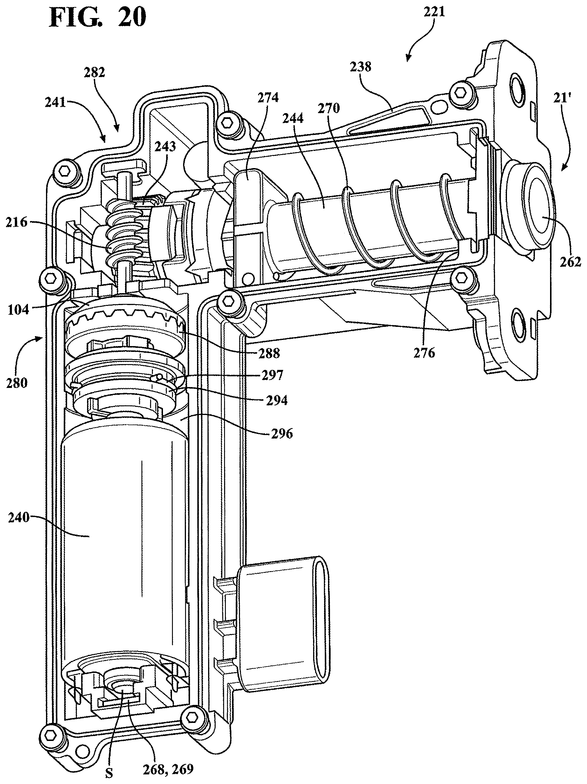 Patent US11814891 Figure 19 – Door system with door presenter control