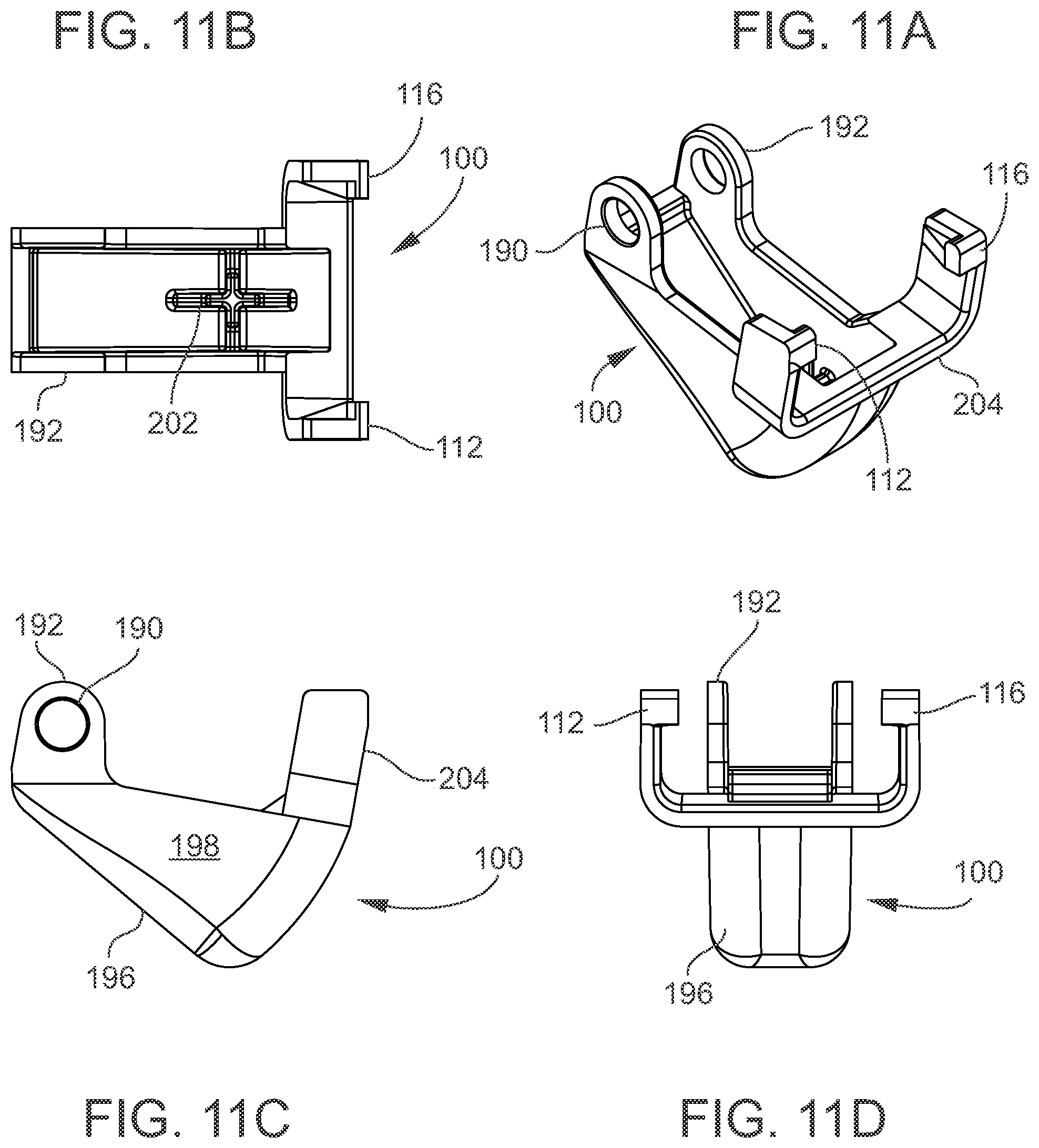 Patent US11814892 Figure 11 – Gated barrier with one hand latch apparatus