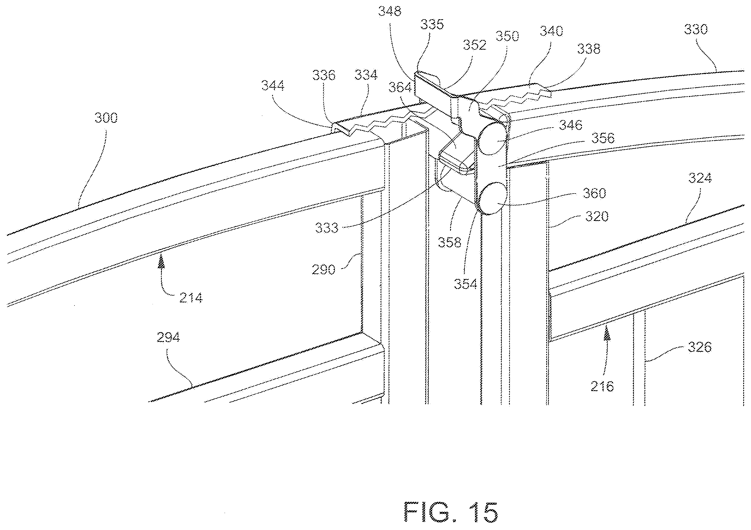 Patent US11814893 Figure 15 – Double door gate apparatus