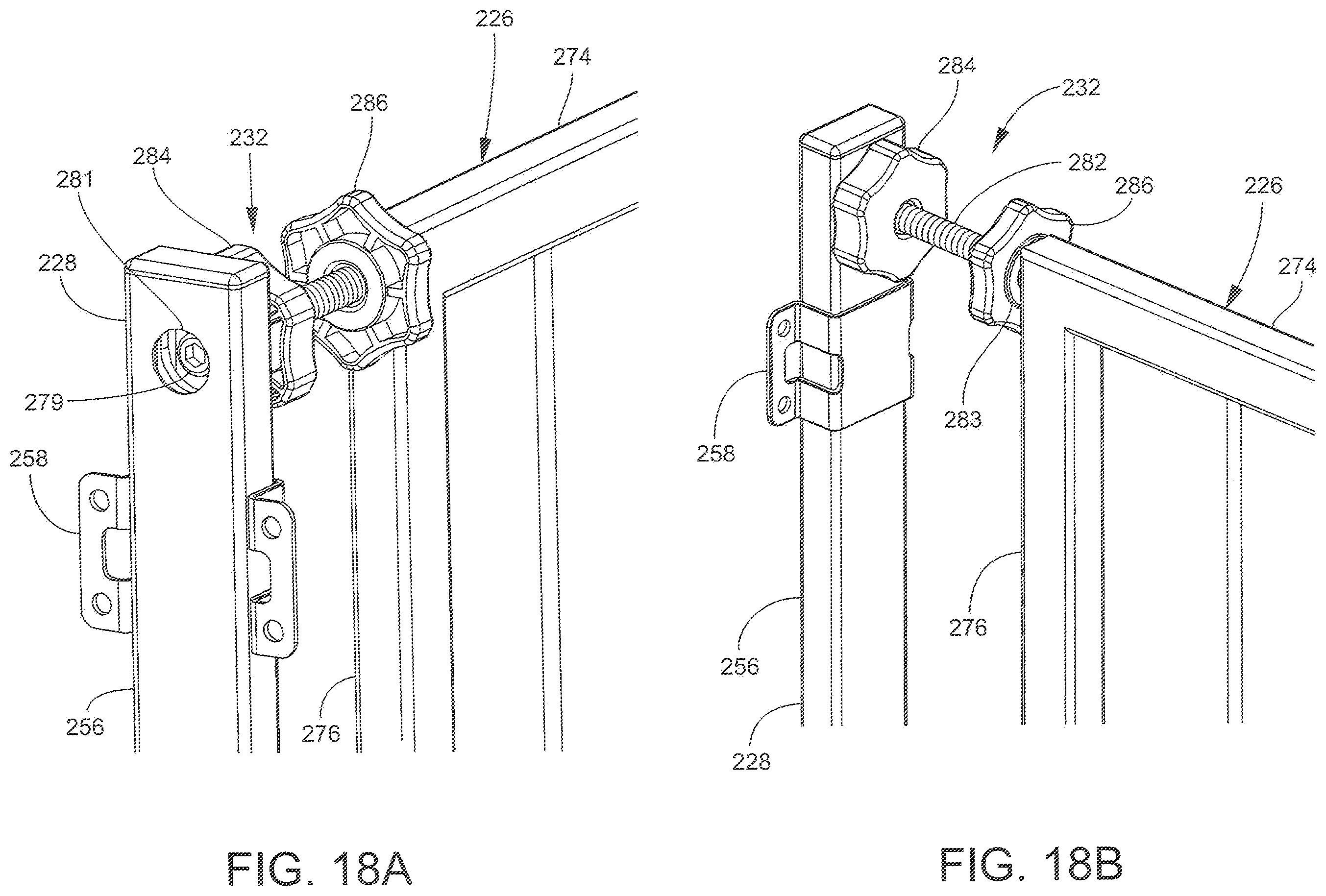 Patent US11814893 Figure 18 – Double door gate apparatus