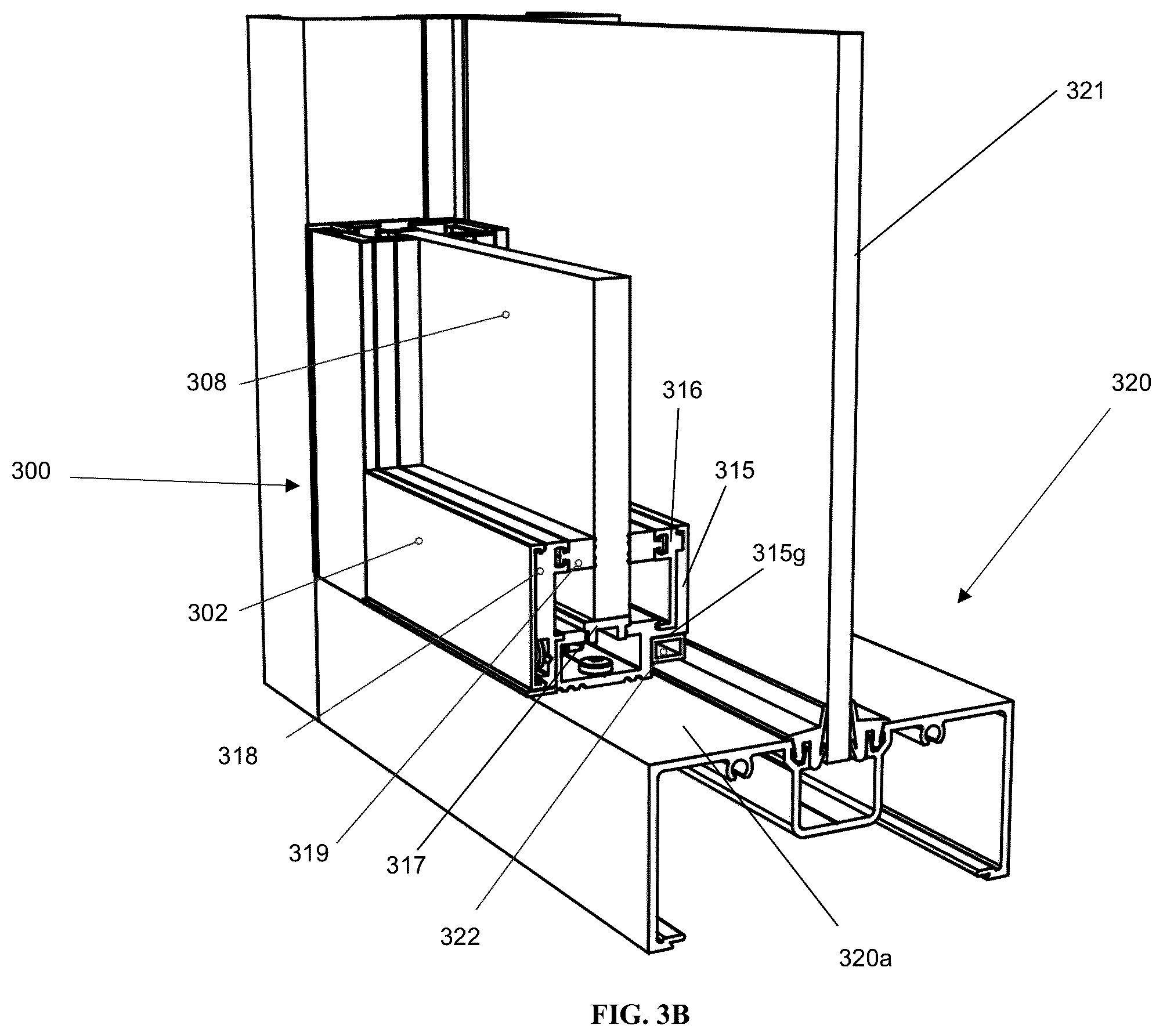 Patent US11814895 Figure 3 – Security panel mounting system