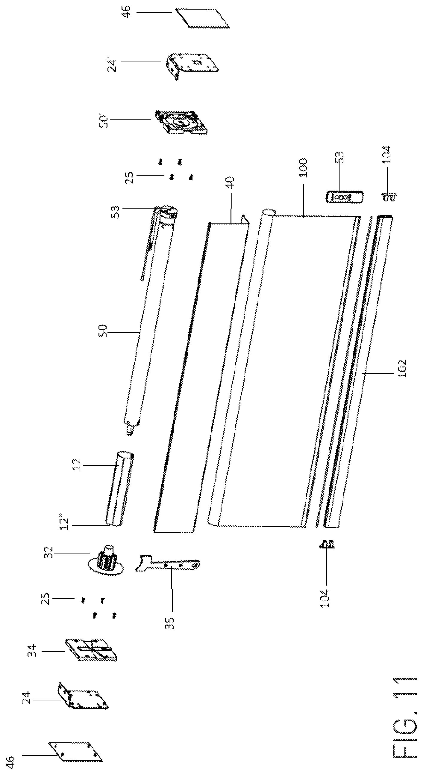Patent US11814897 Figure 11 – Operating assembly and system for a roller shade