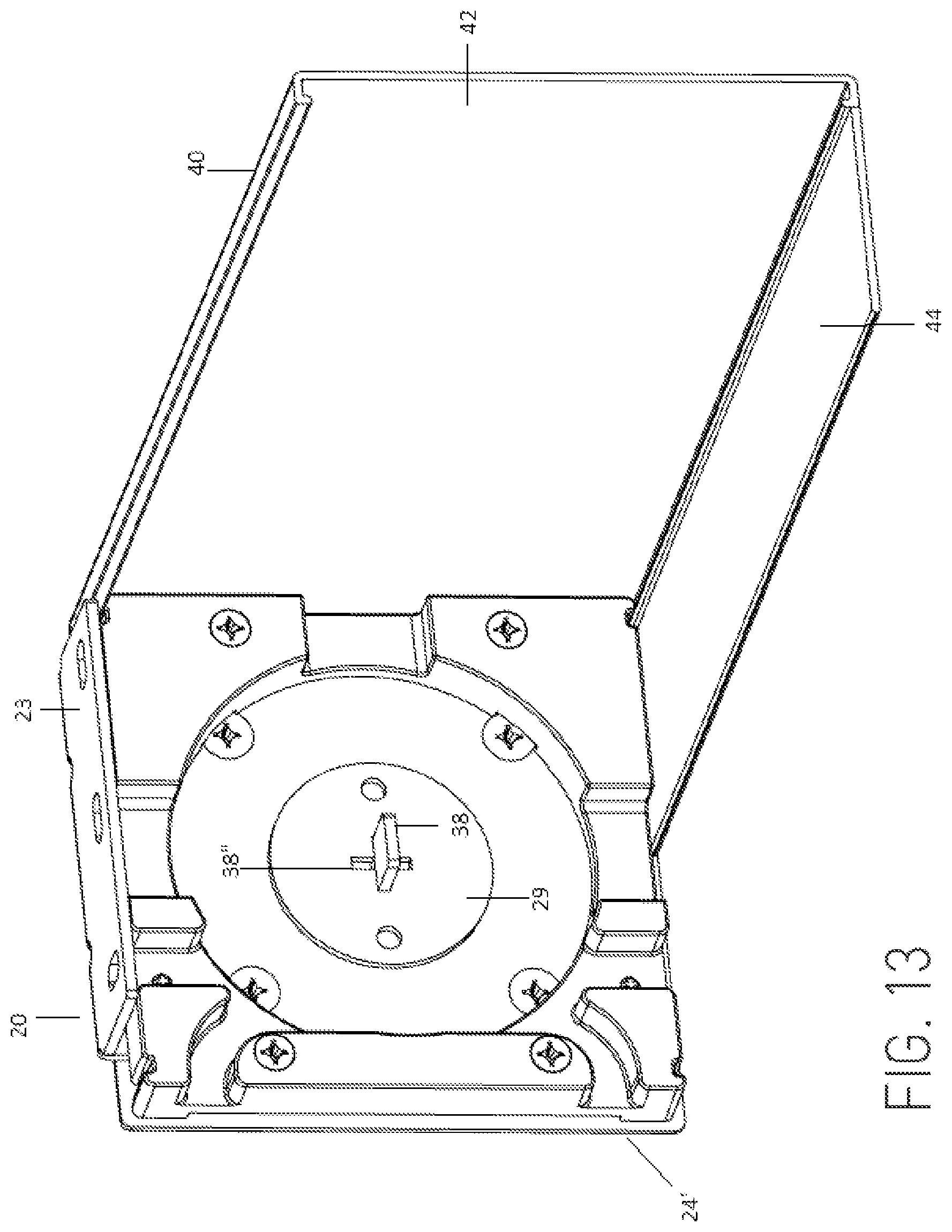 Patent US11814897 Figure 13 – Operating assembly and system for a roller shade