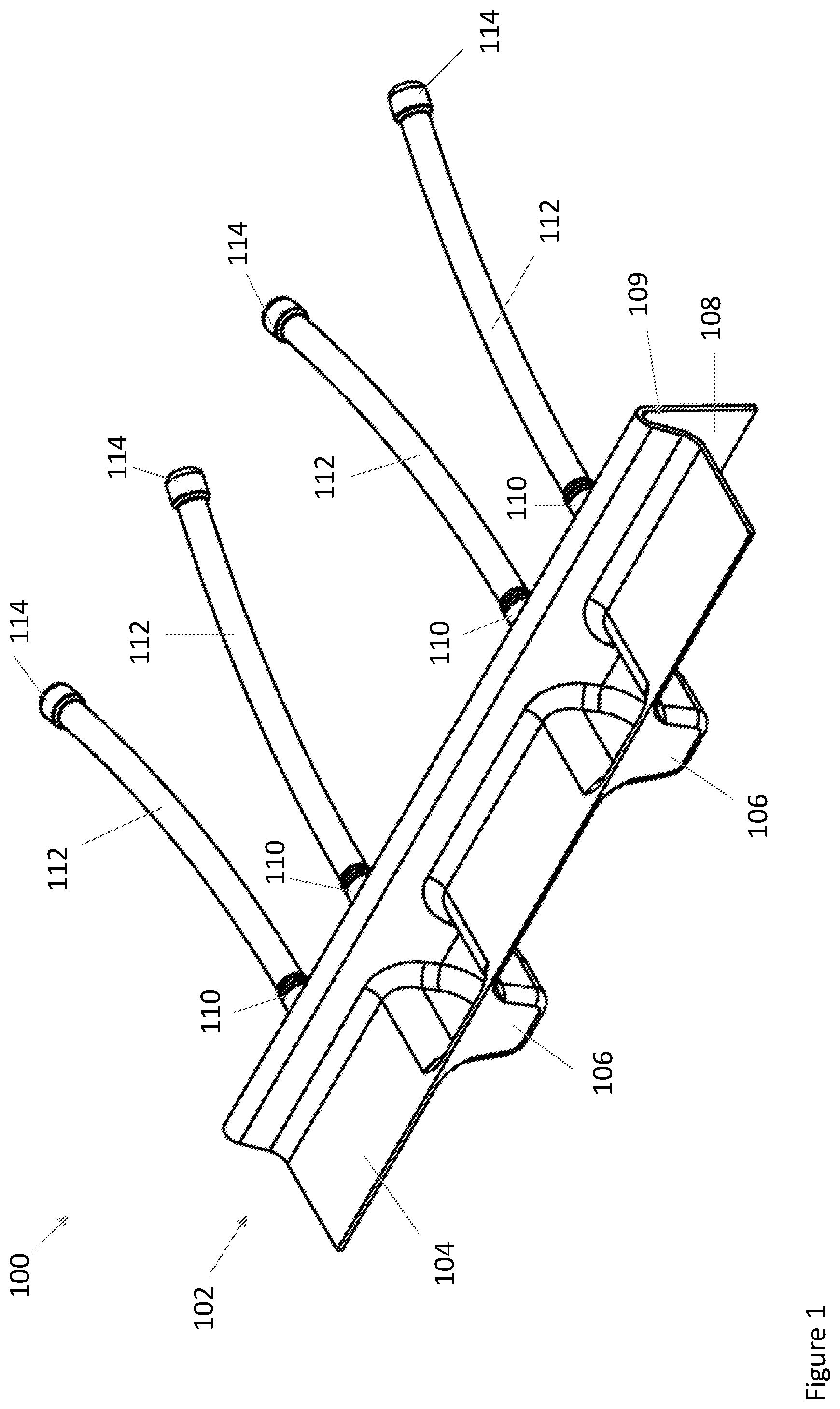 Patent US11814899 — Ladder securing device — Figure 1