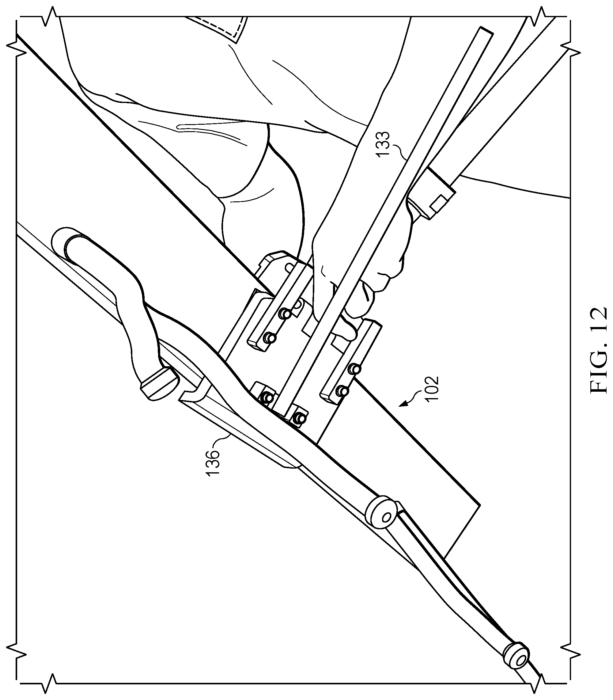 Patent US11814899 Figure 10 – Ladder securing device