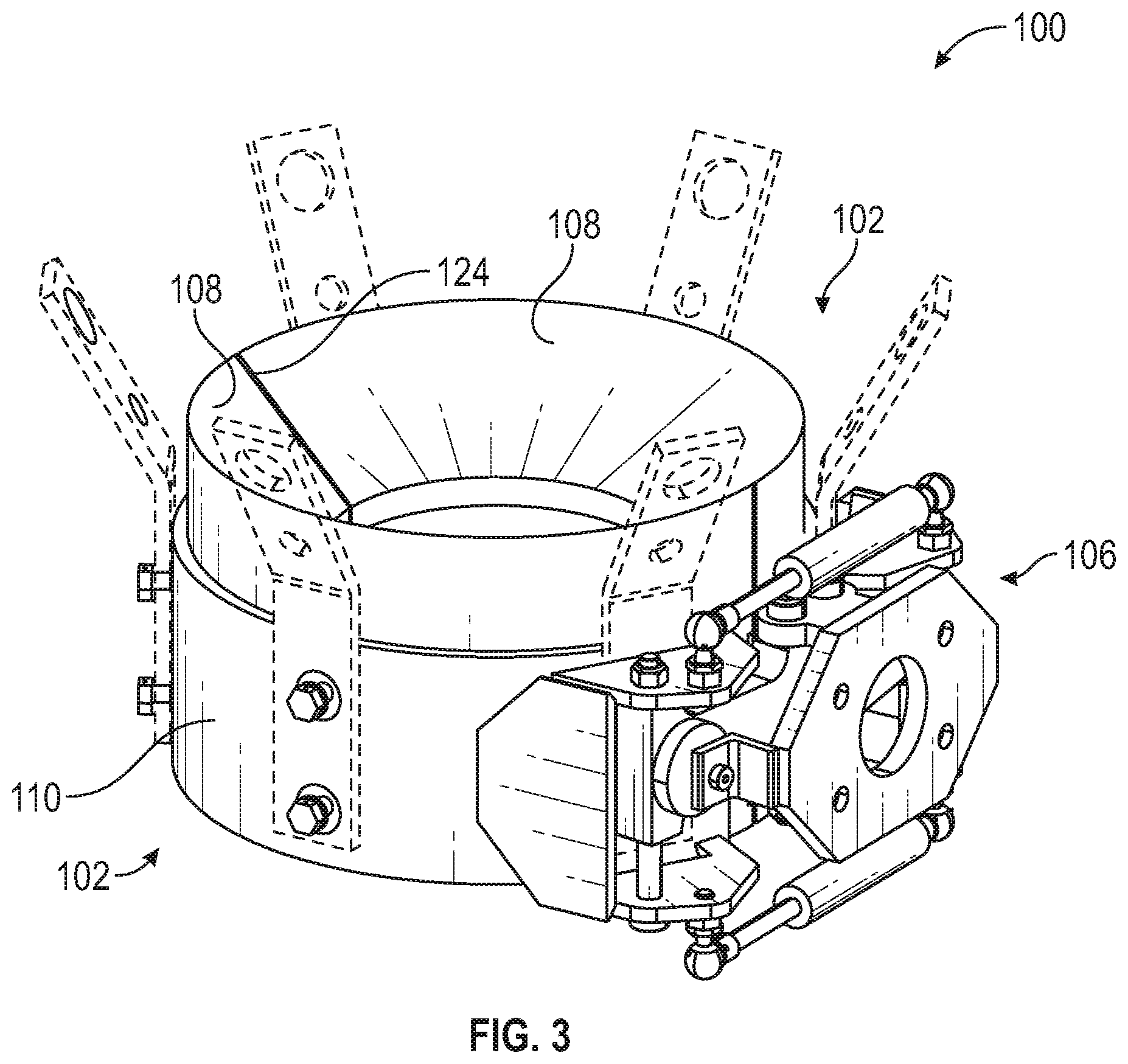 Patent US11814911 Figure 3 – Passive tubular connection guide