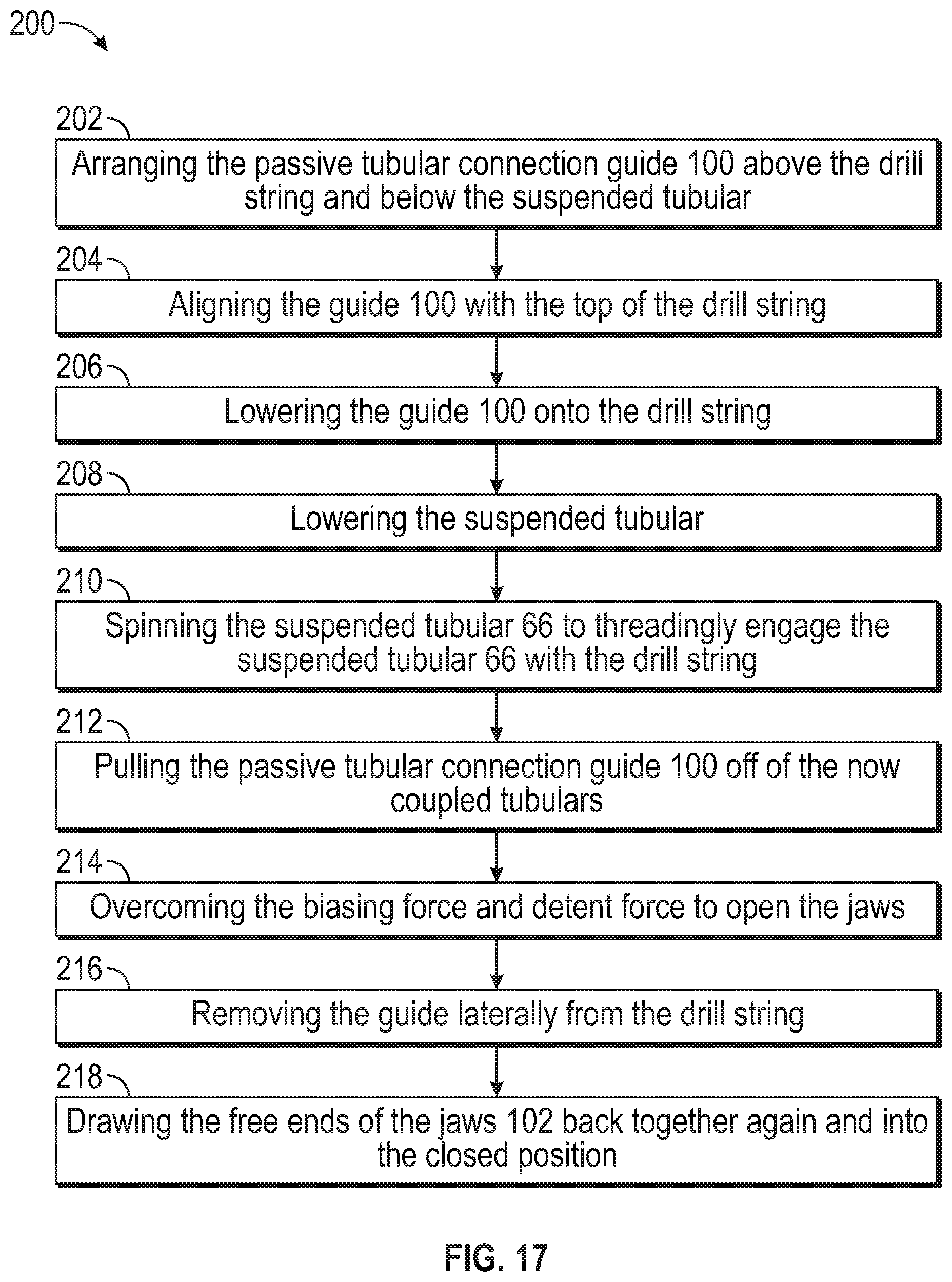 Patent US11814911 Figure 13 – Passive tubular connection guide