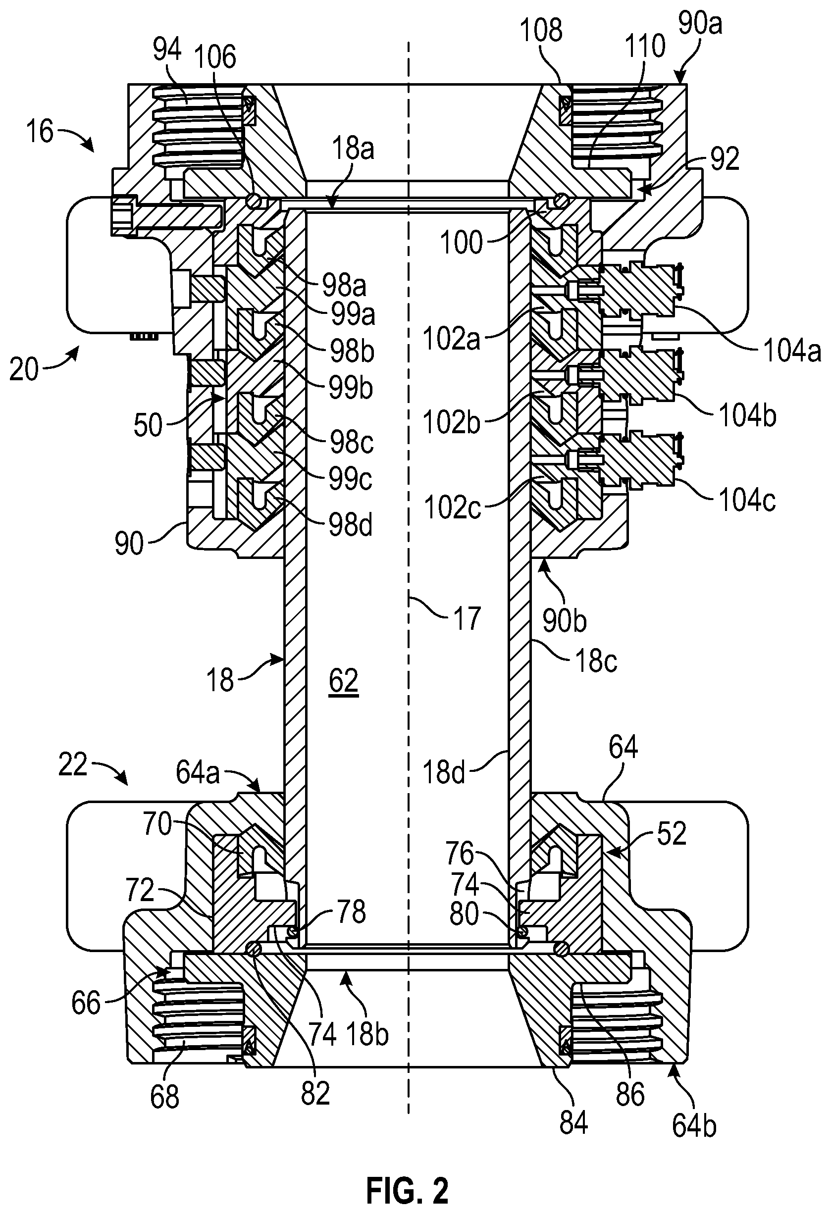 Patent US11814912 Figure 2 – Washpipe seal assembly