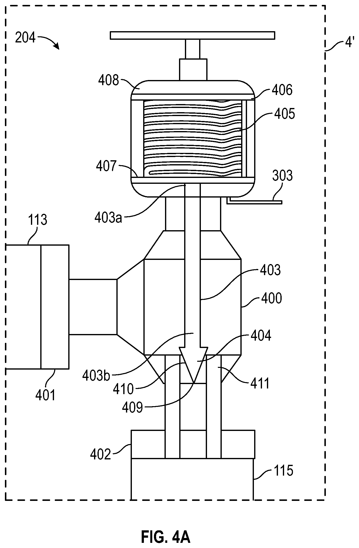 Patent US11814913 Figure 4 – System and method for use of a self-automated adjusted choke valve