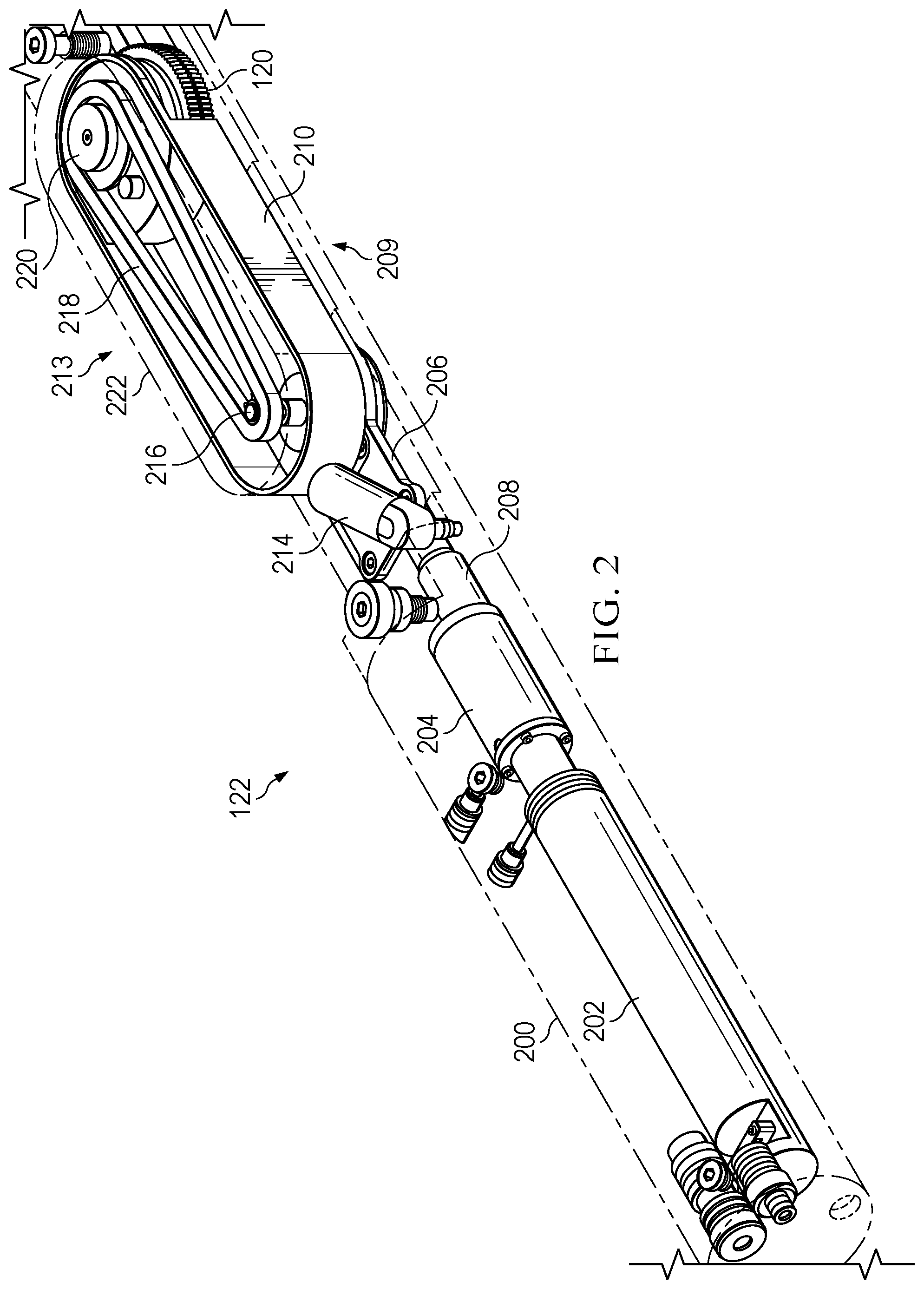 Patent US11814914 Figure 2 – Downhole tractor drive module