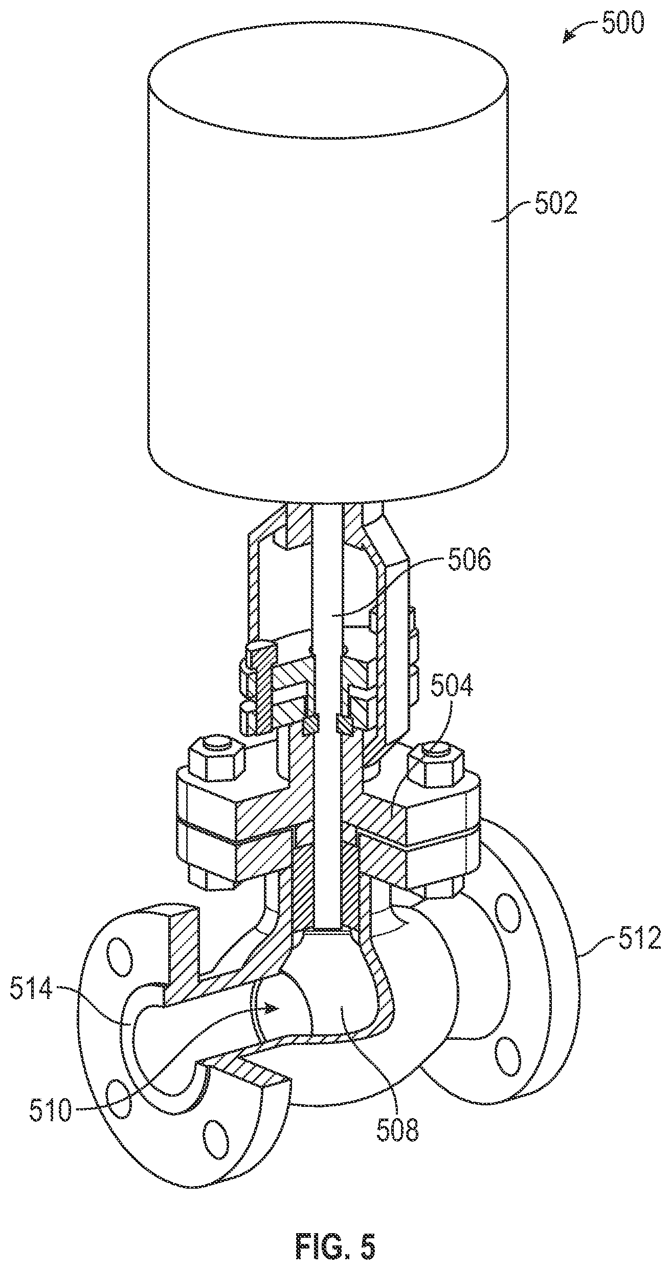 Patent US11814917 Figure 5 – Surface pulse valve for inducing vibration in downhole tubulars