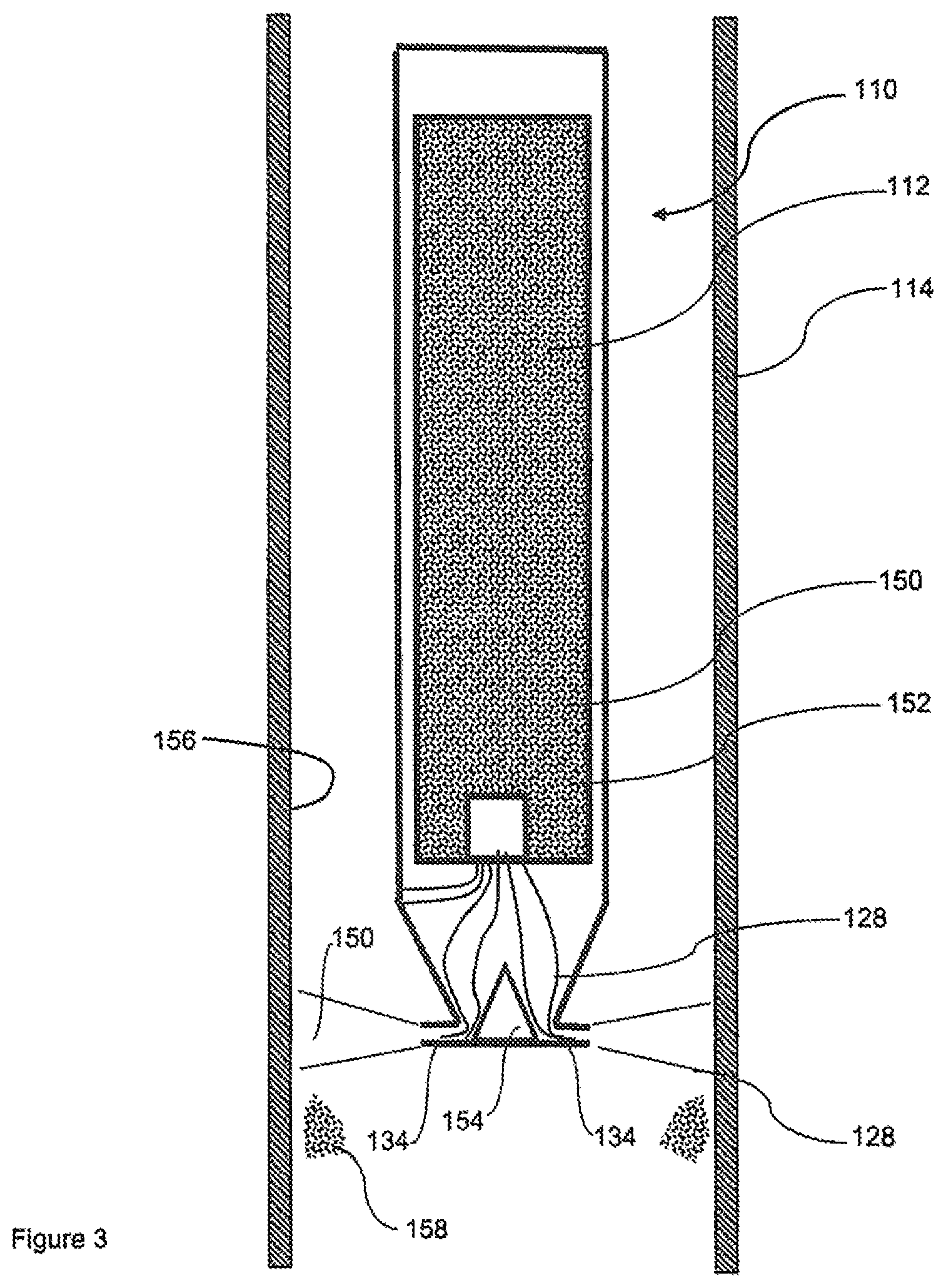Patent US11814919 Figure 3 – Downhole tool with a propellant charge