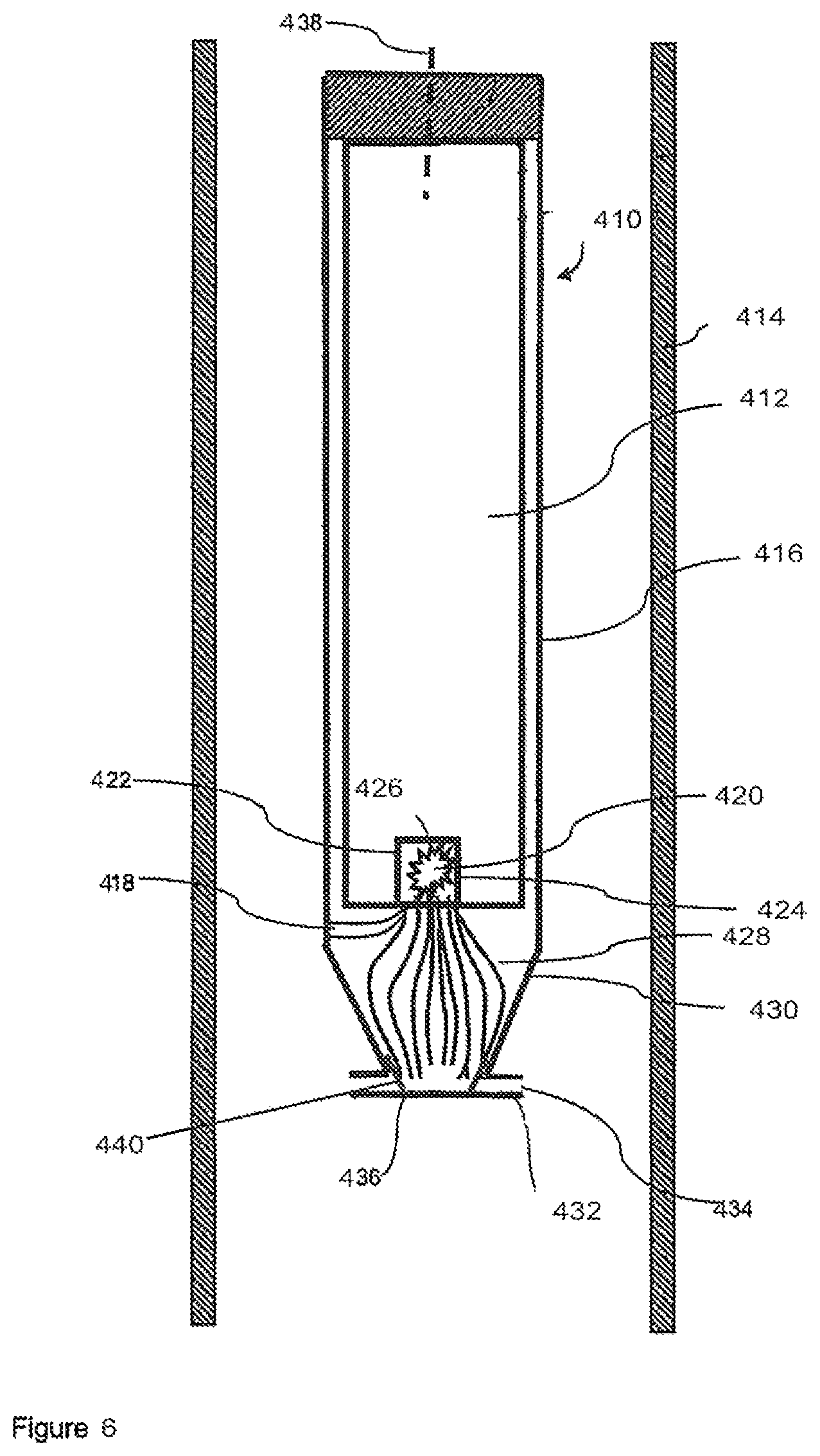 Patent US11814919 Figure 6 – Downhole tool with a propellant charge