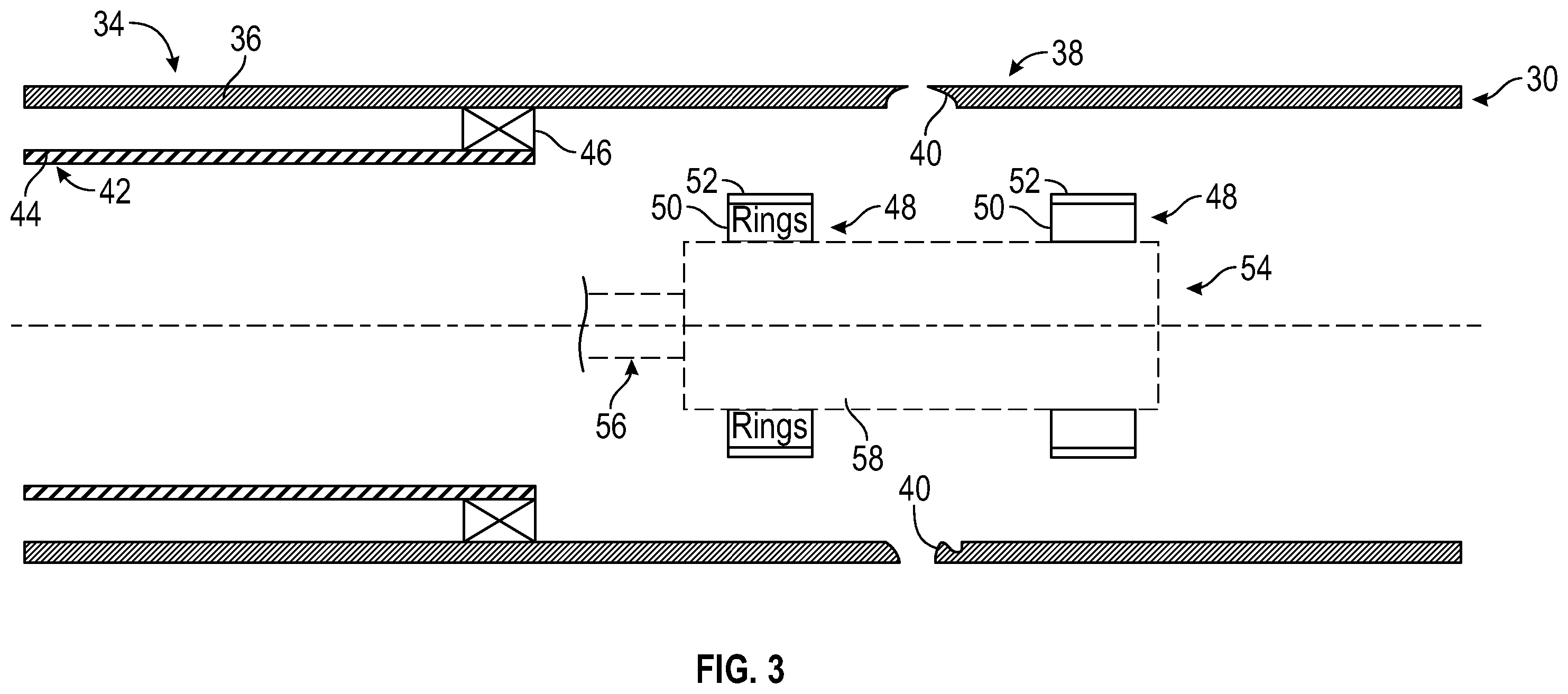 Patent US11814920 Figure 3 – System and methodology for through tubing patching