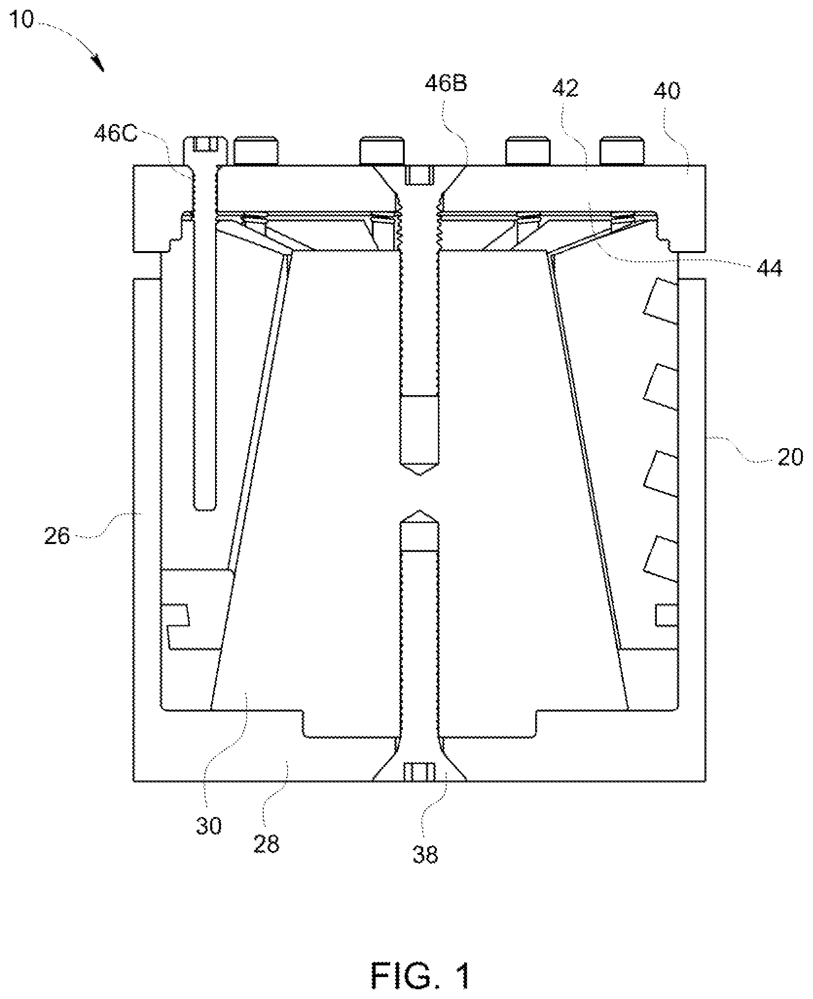 Patent US11814924 Figure 1 – Apparatus and method for preparing a downhole tool component