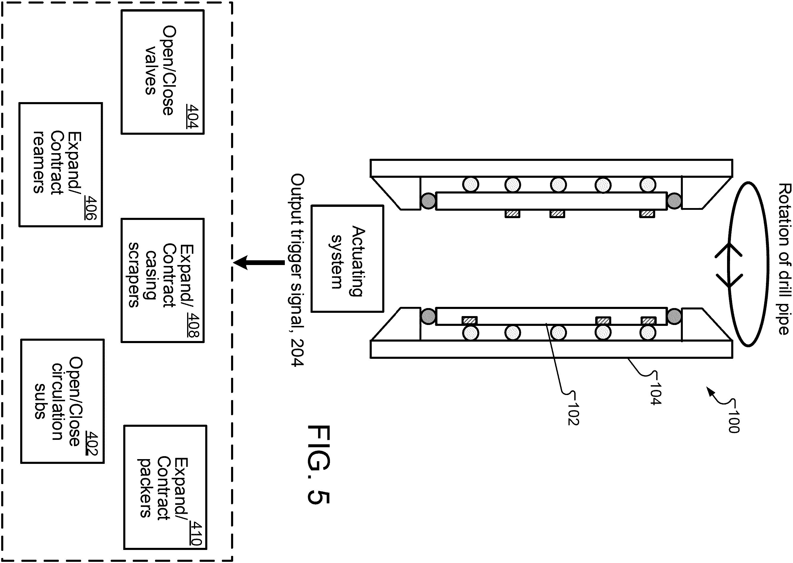 Patent US11814933 Figure 5 – Actuation of downhole devices