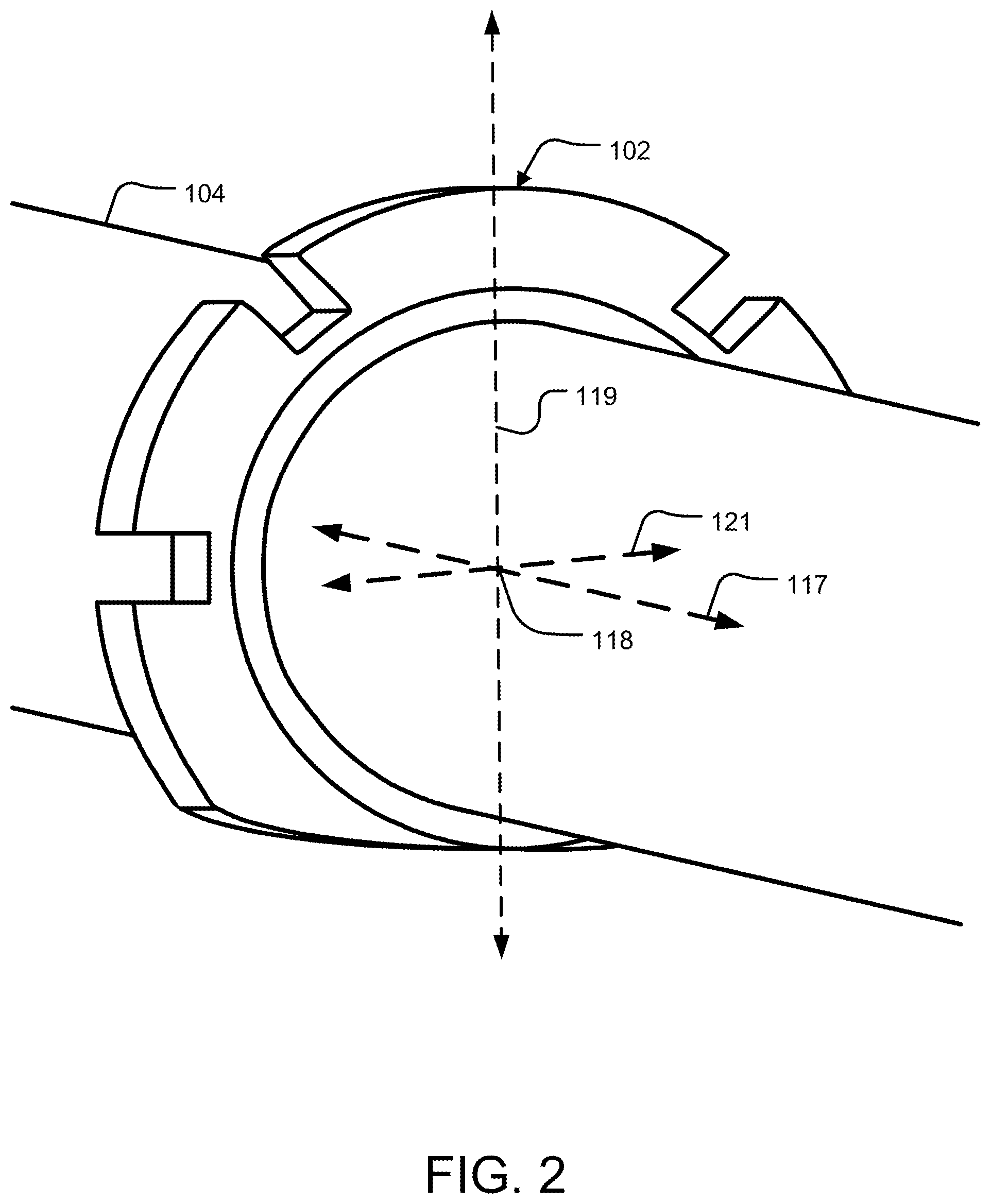 Patent US11814935 Figure 2 – Orientation ring